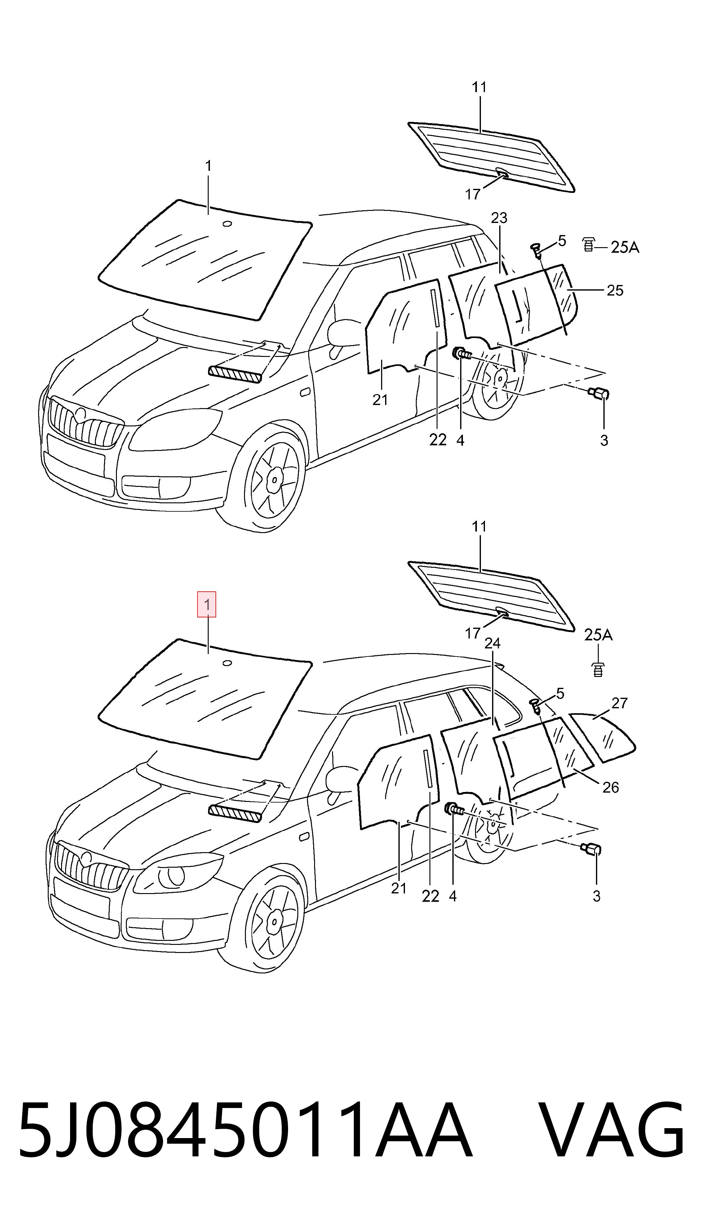 5J0845011AA VAG