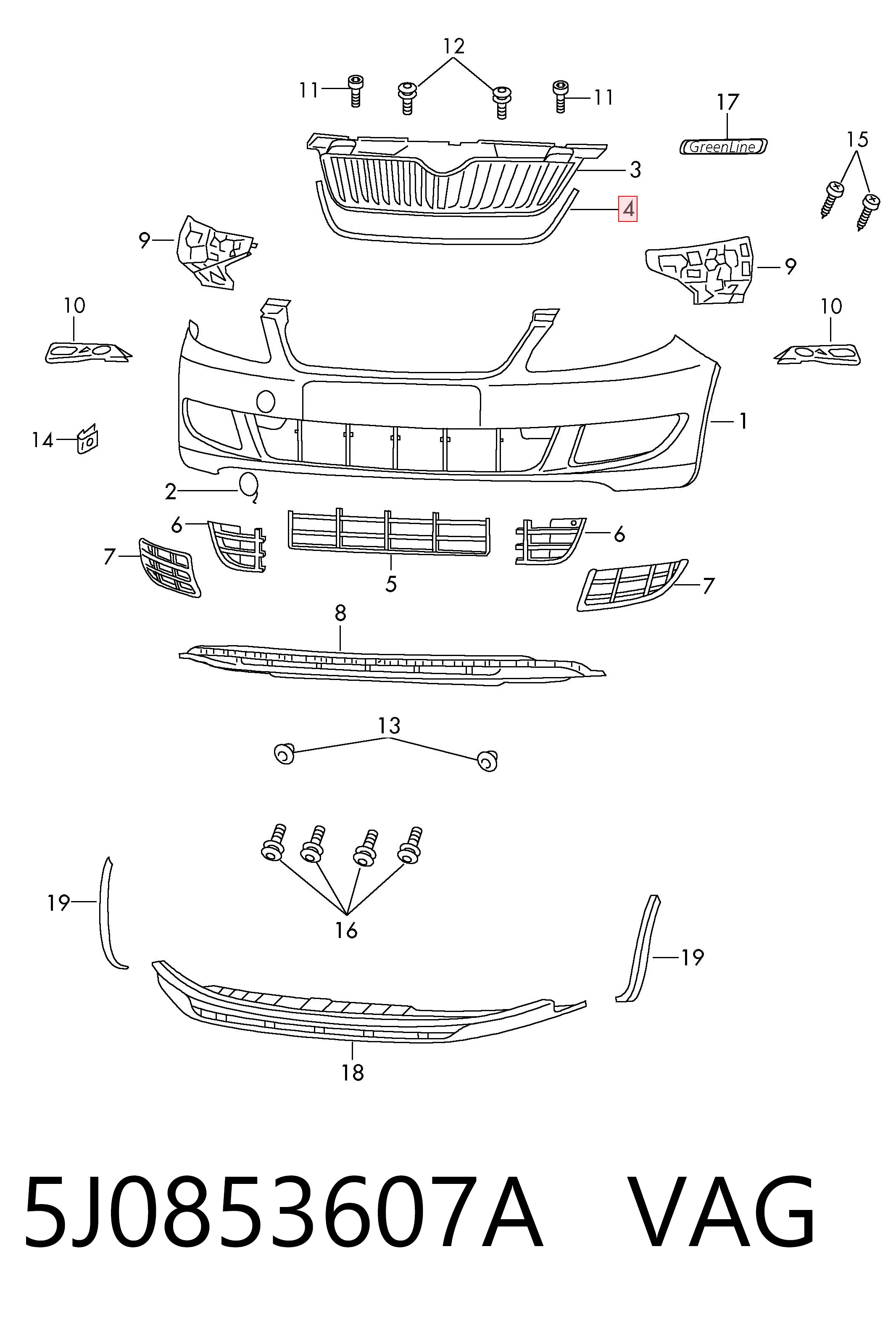5J0853607A VAG