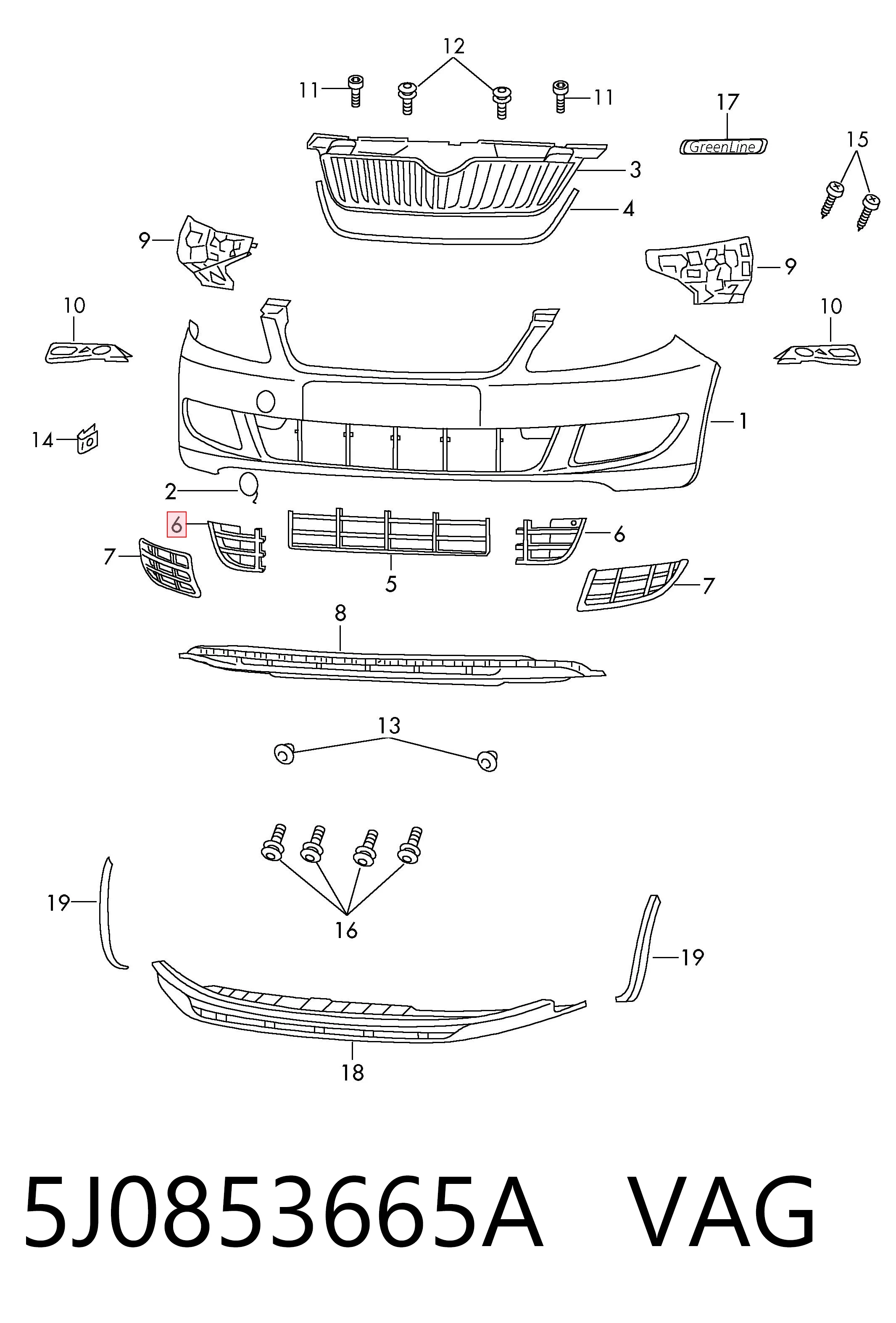 5J0853665A VAG