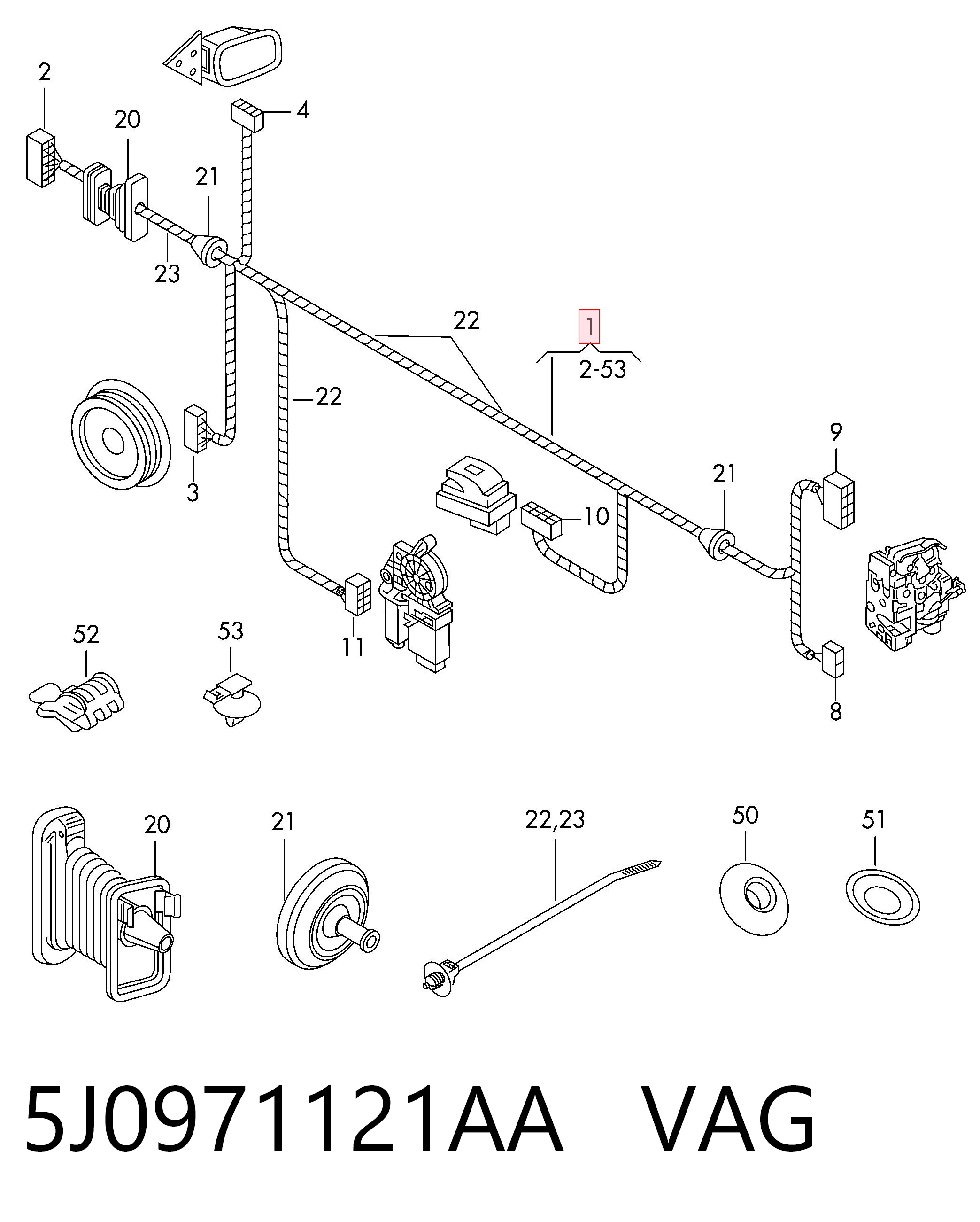 5J0971121AA VAG 