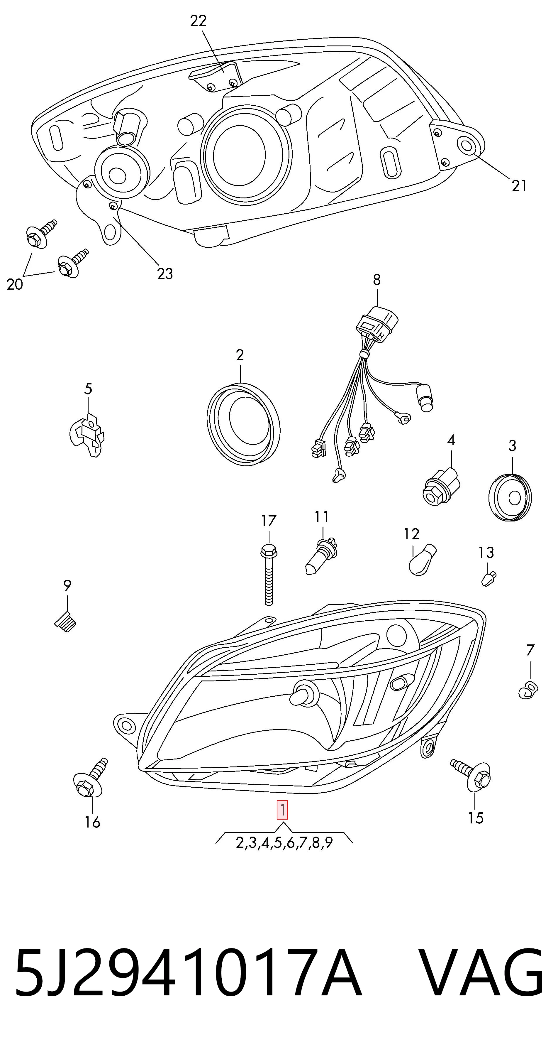 5J2941017A VAG