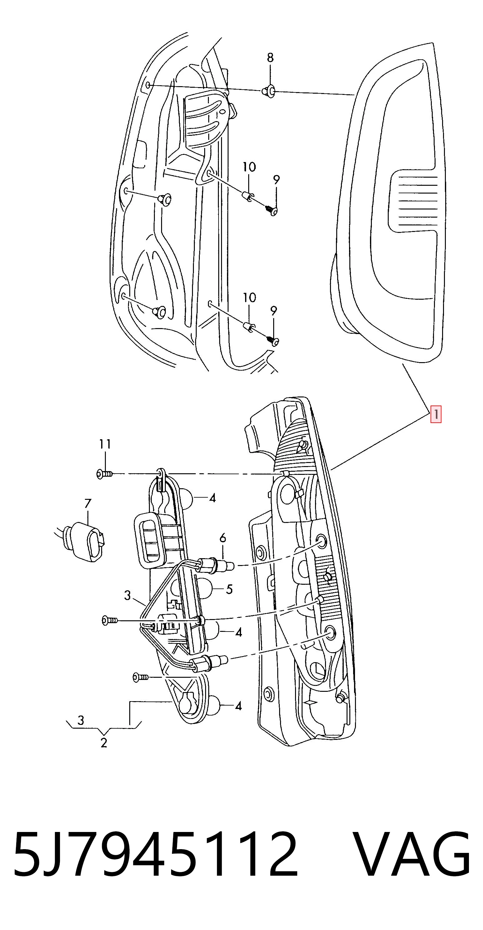 5J7945112 VAG