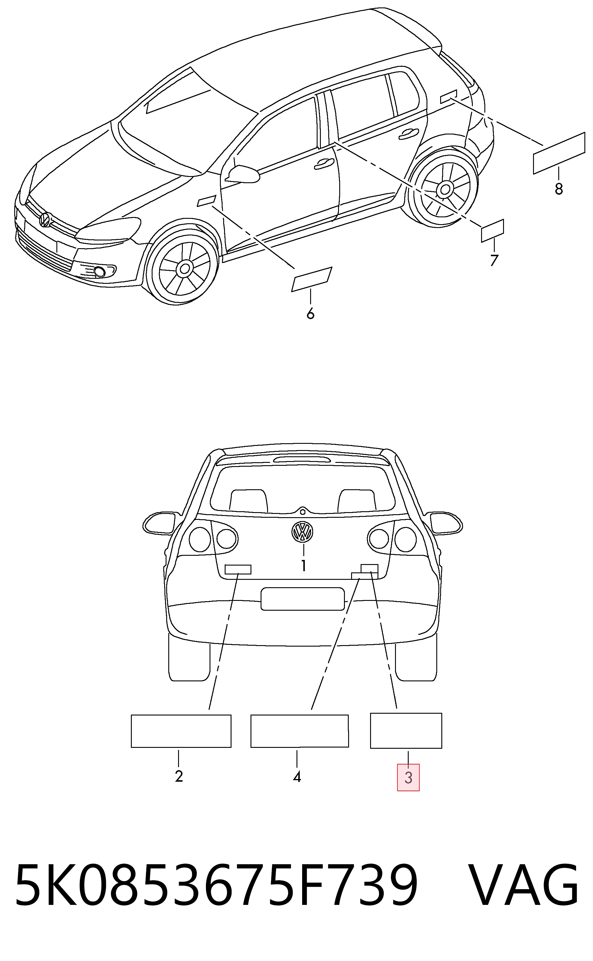 5K0853675F739 VAG