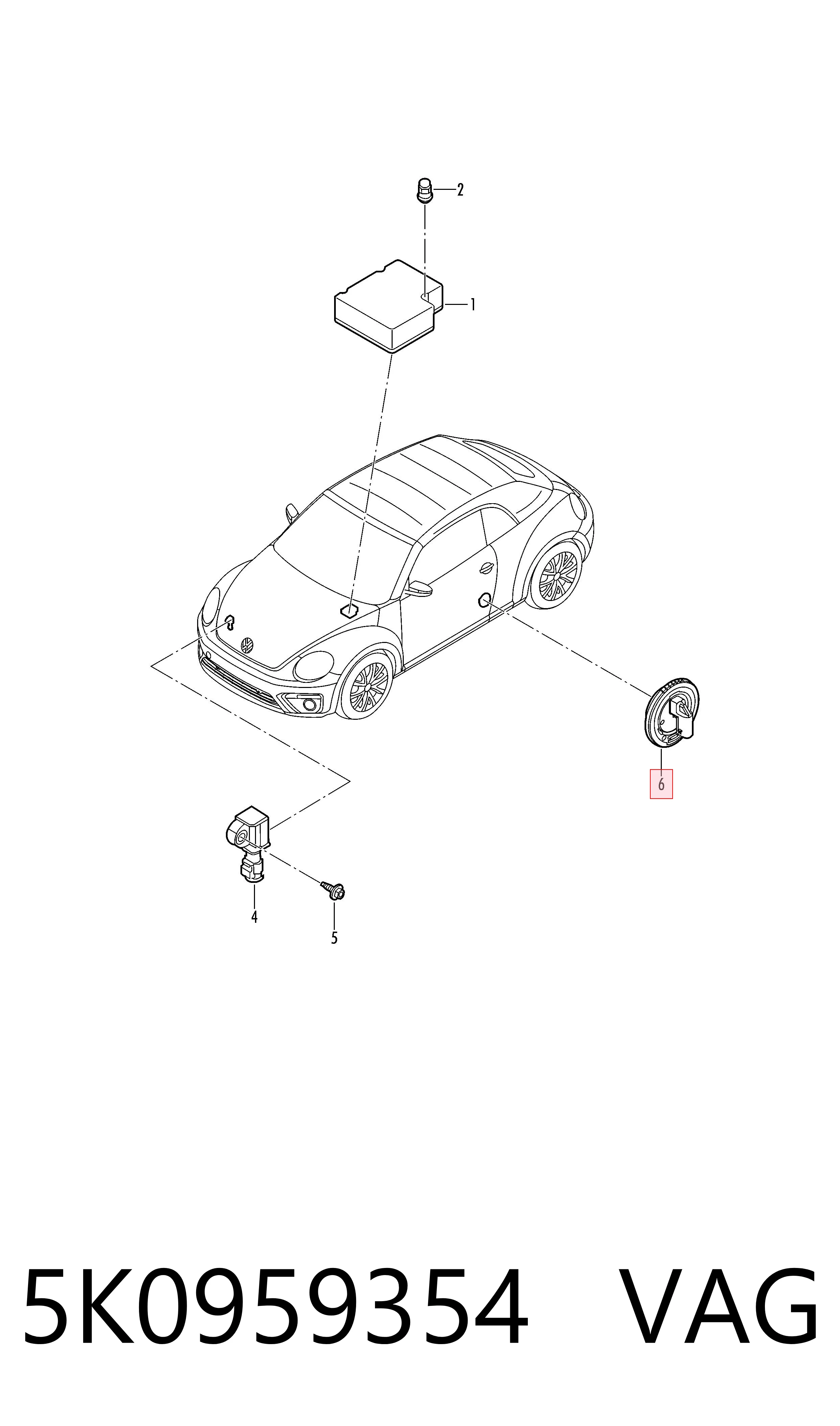 Sensor AIRBAG dianteiro VAG 5K0959354 preço, a partir de 45,97 USD