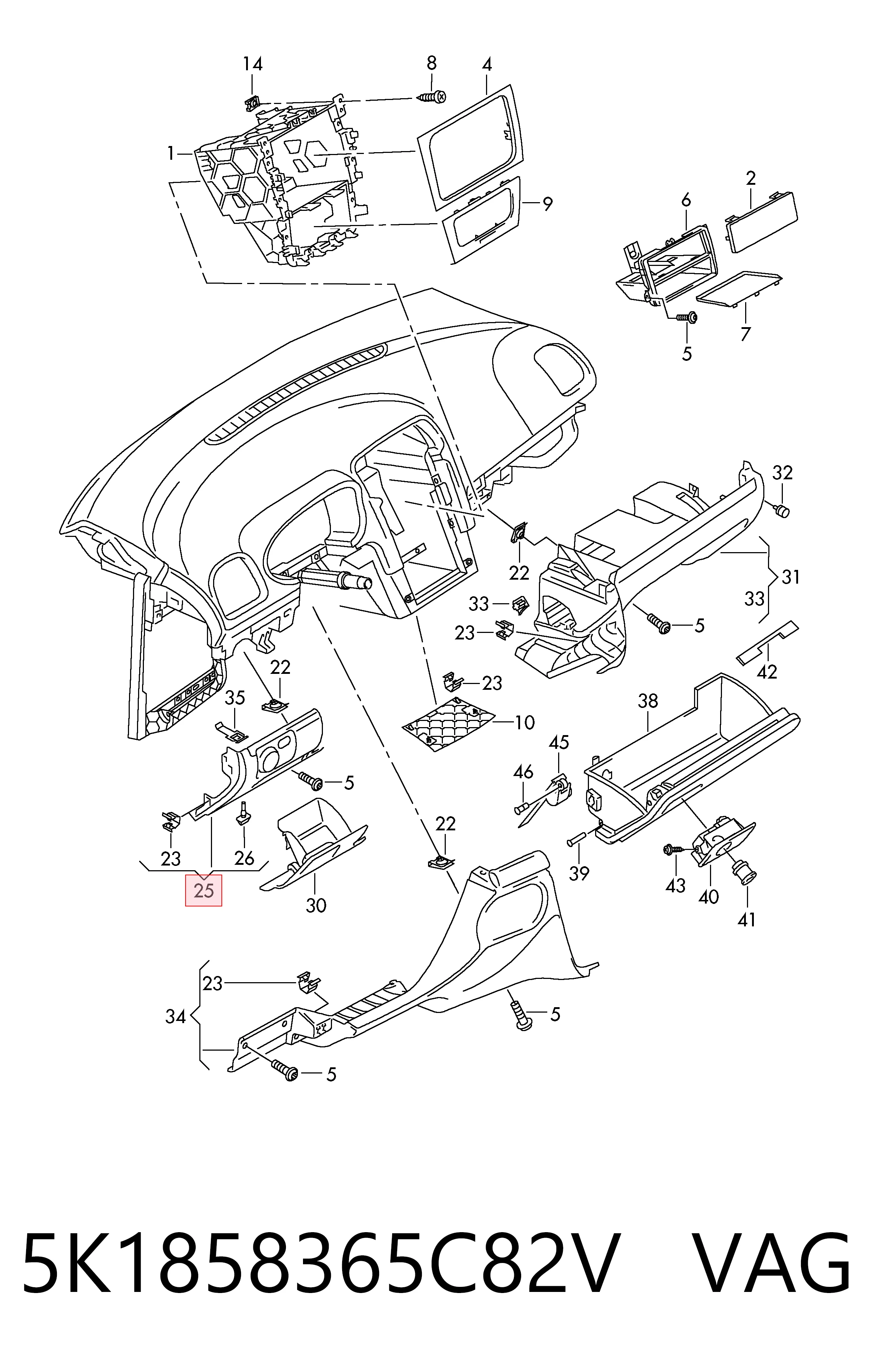 5K1858365C82V VAG 