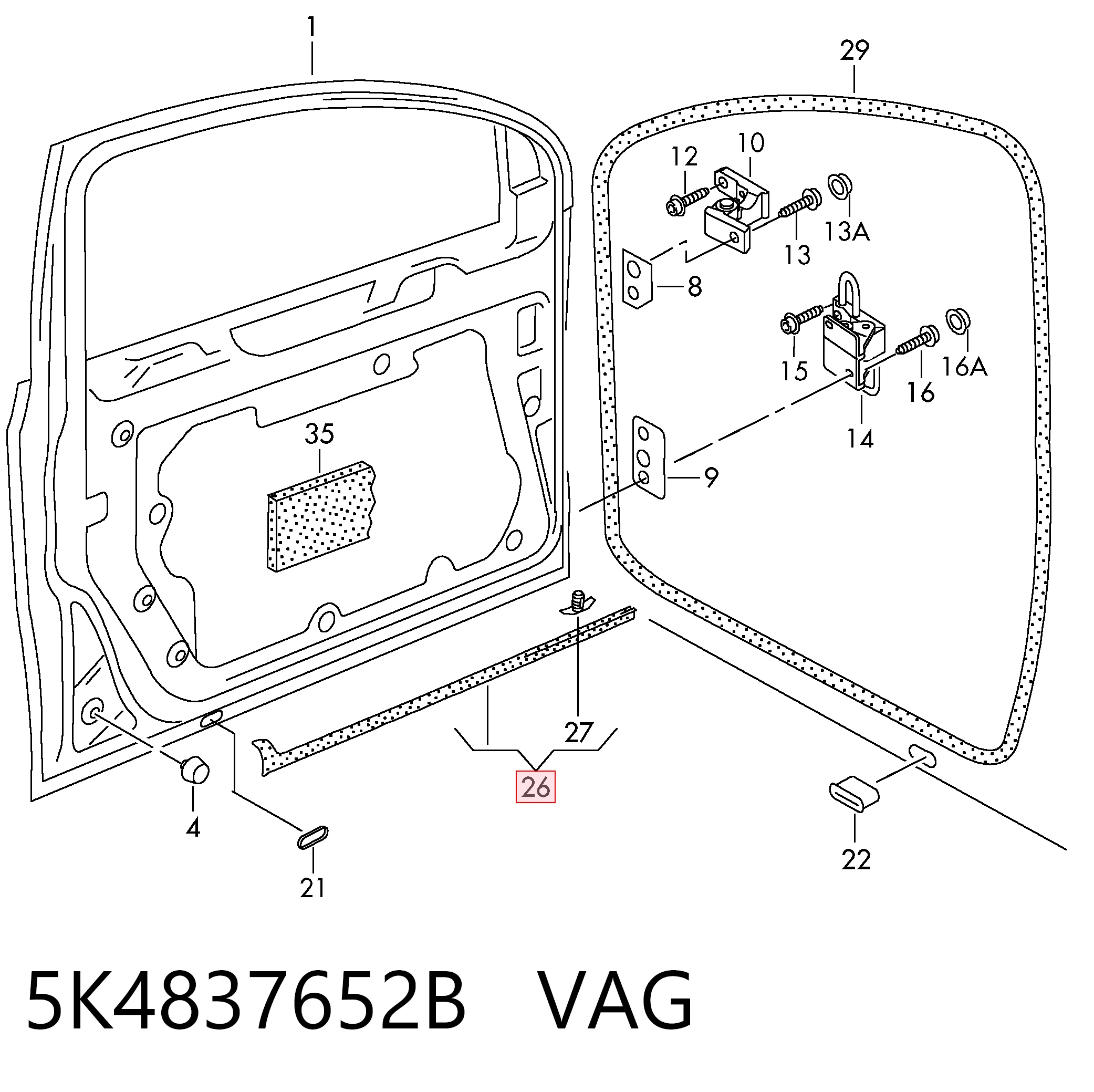 5K4837652B VAG 