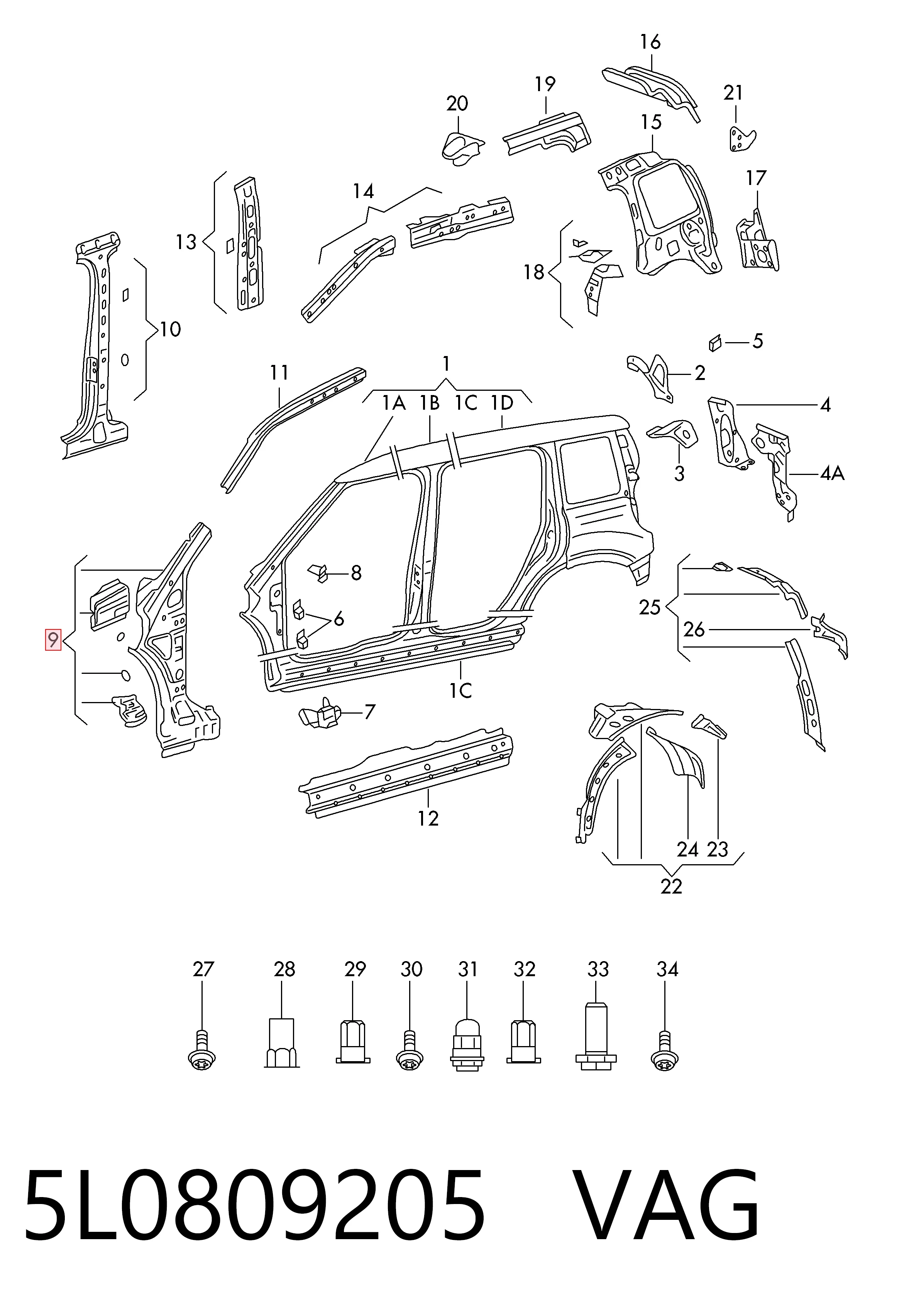 5L0809205 VAG