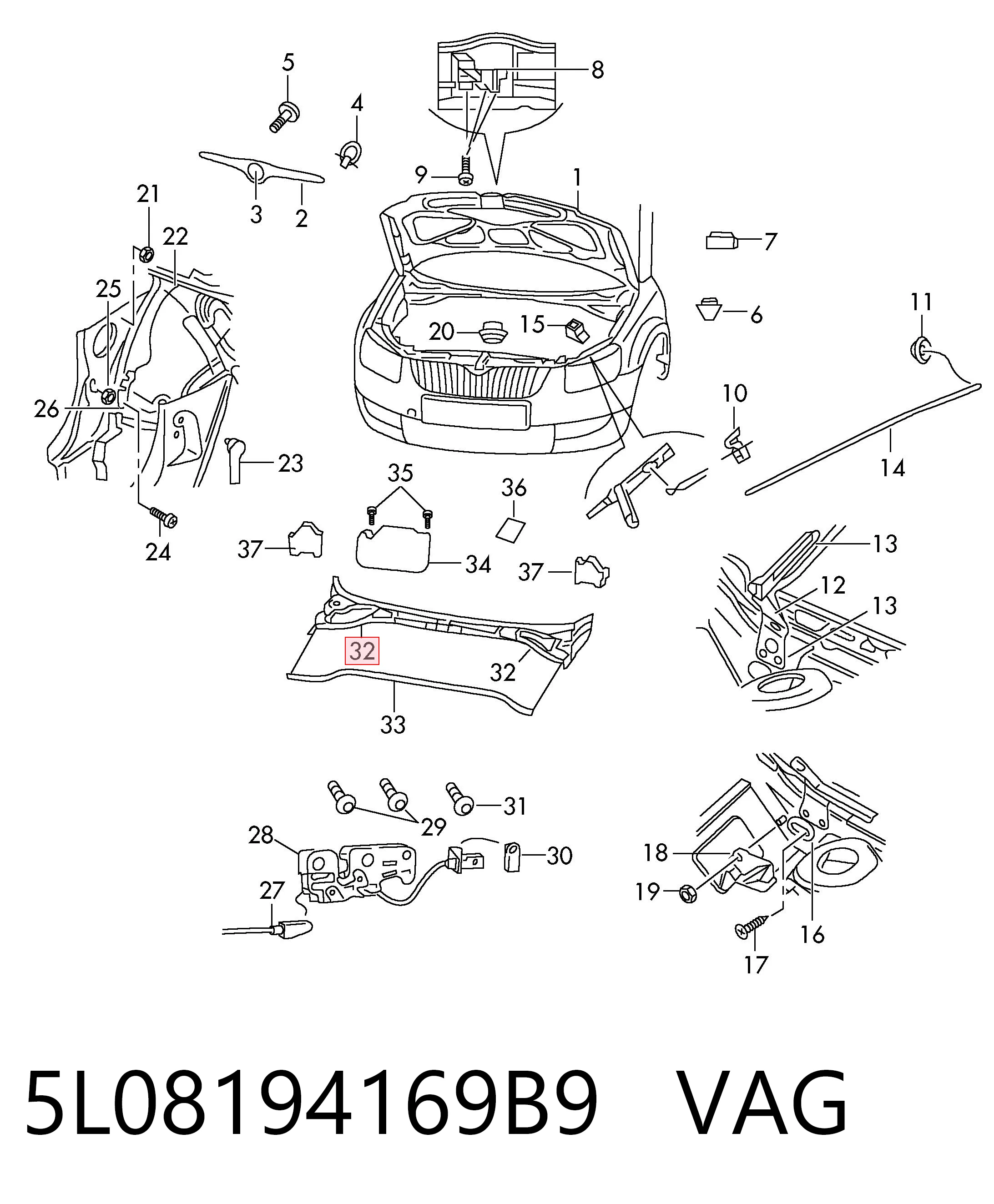 5L08194169B9 VAG