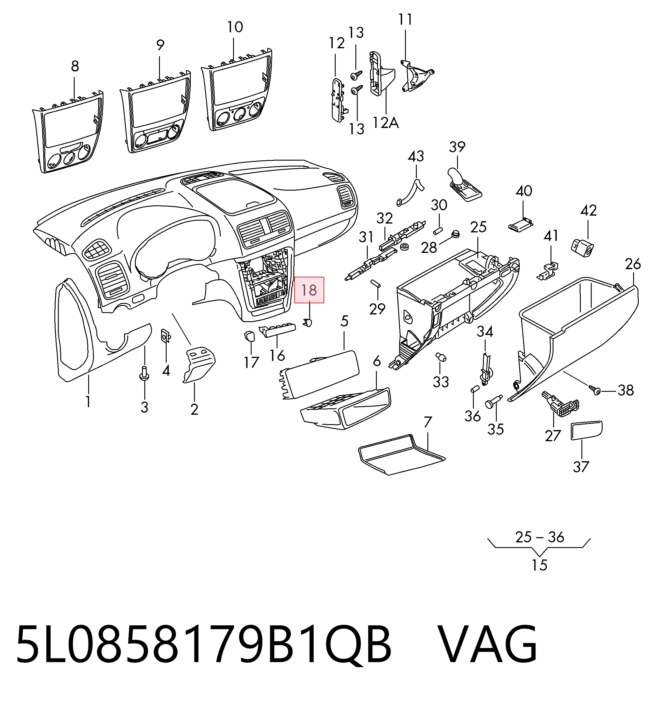 5L0858179B1QB VAG 