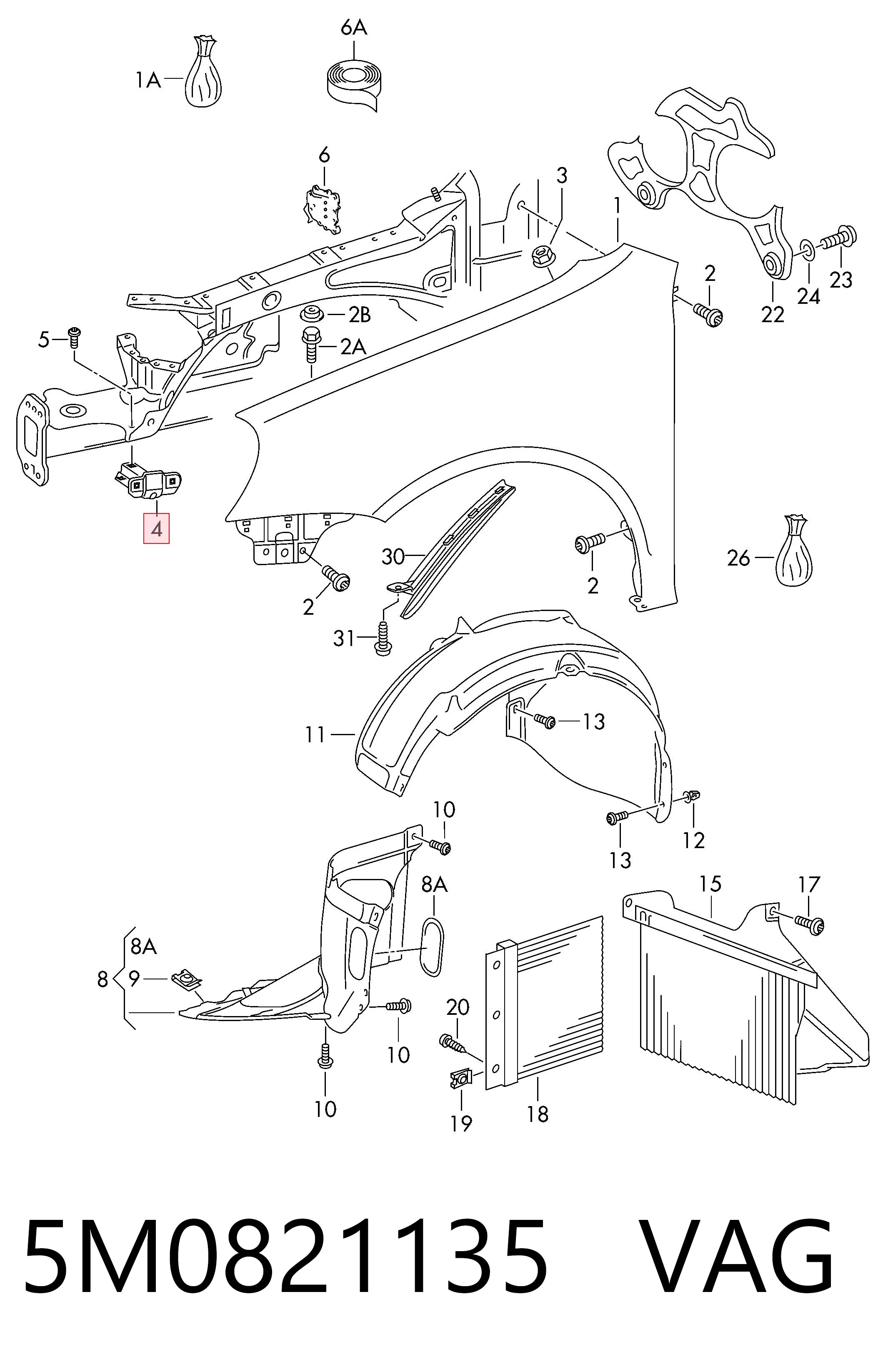 5M0821135 VAG