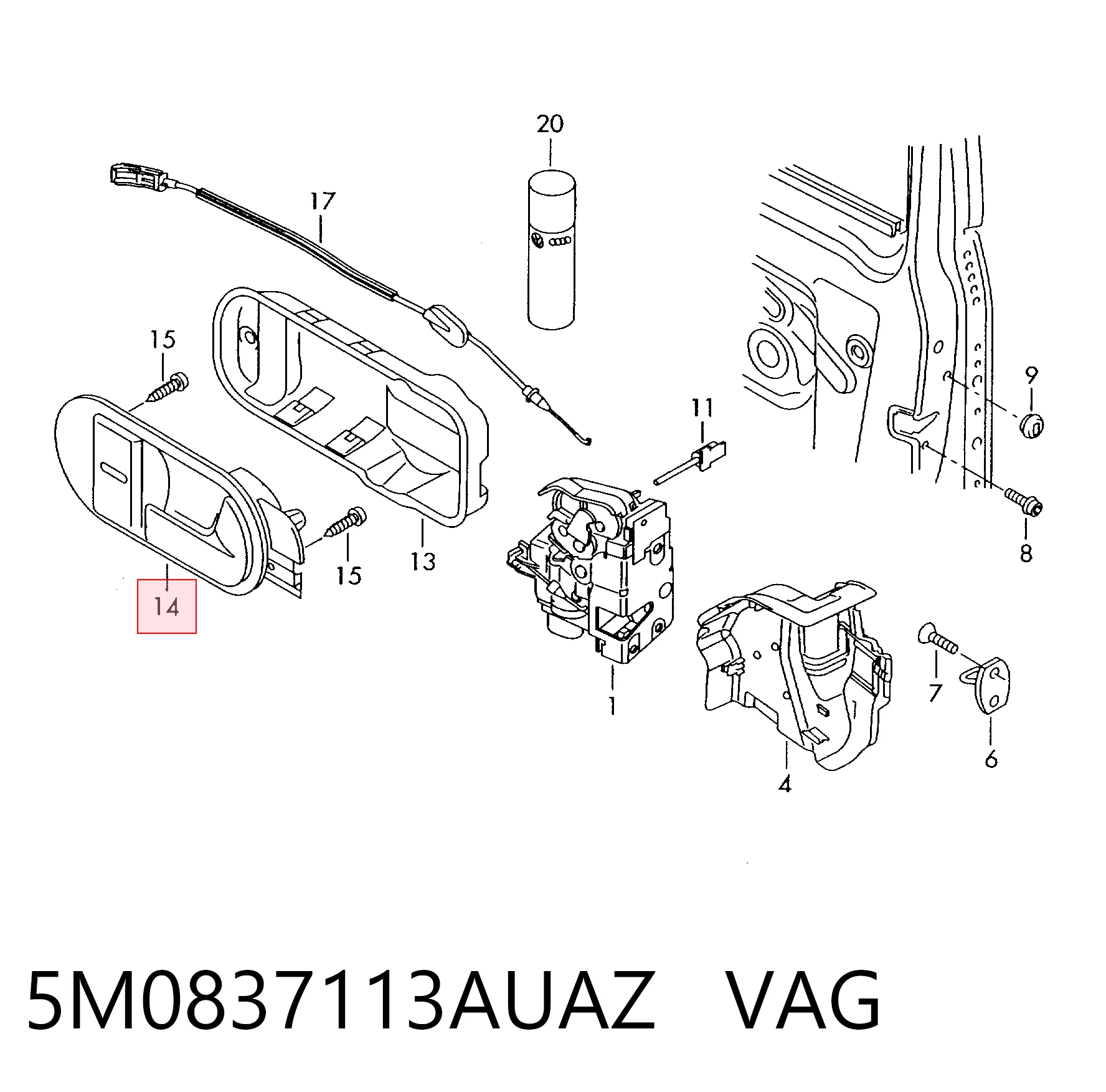 5M0837113AUAZ VAG