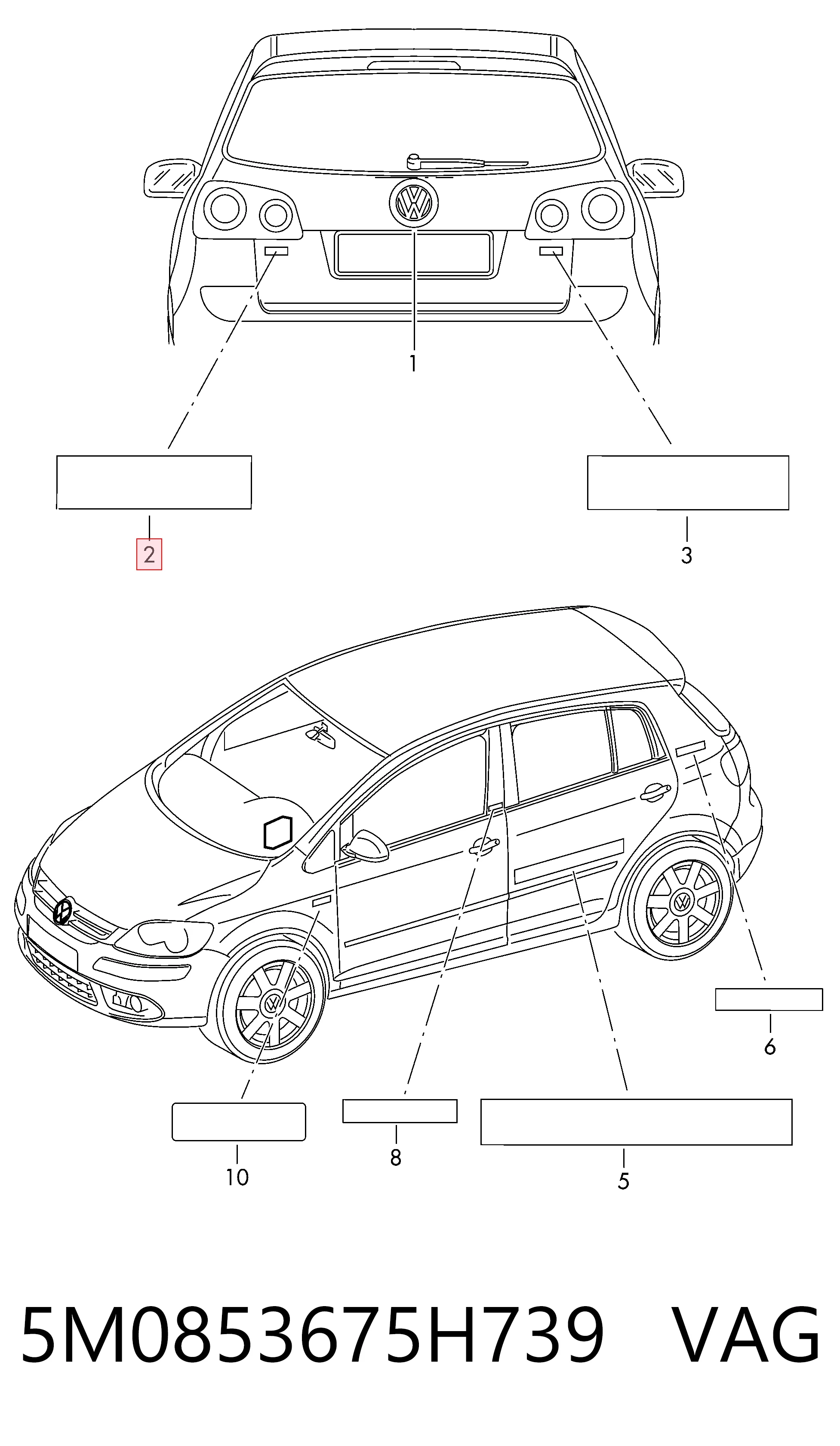 5M0853675H739 VAG