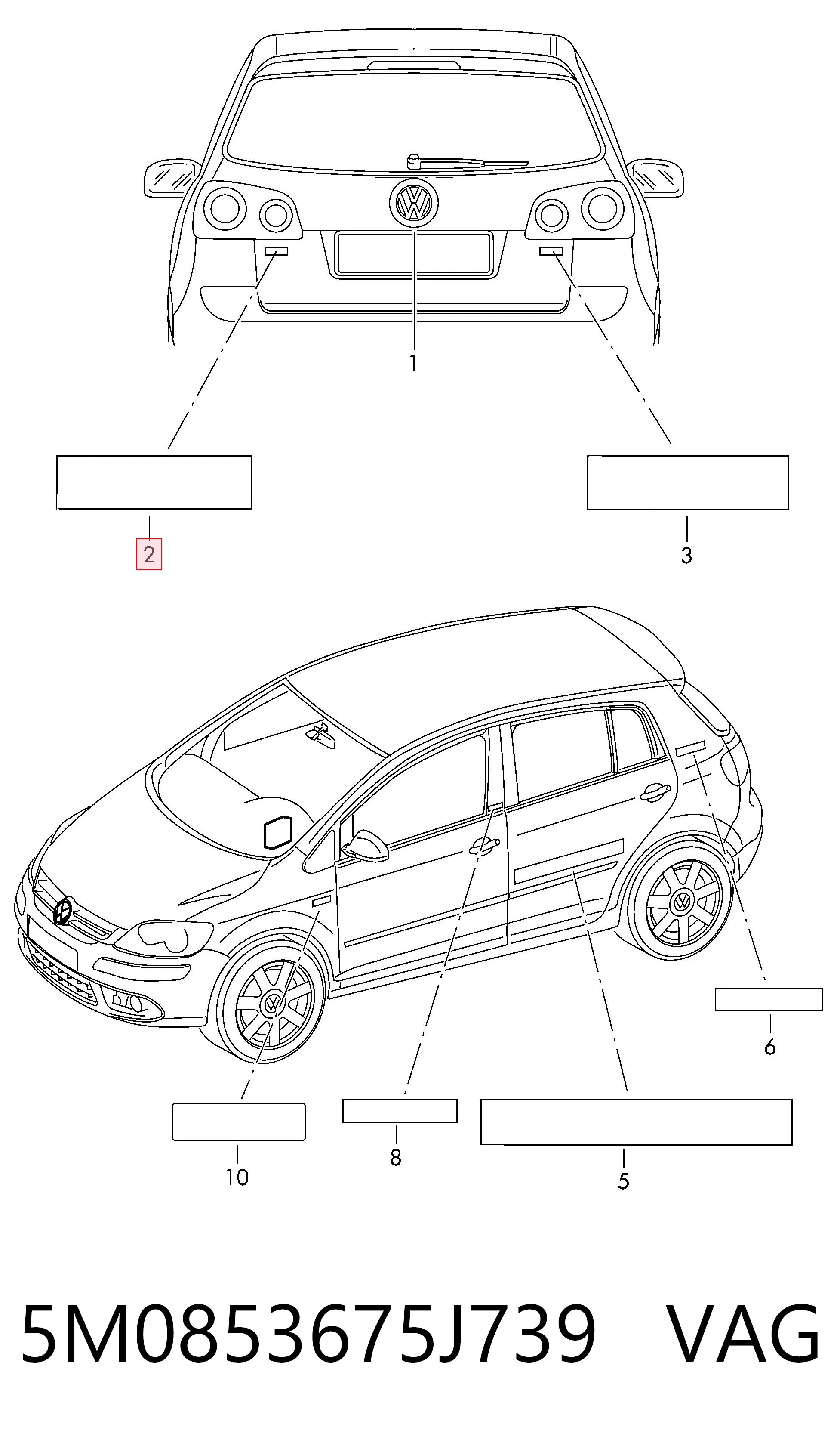 5M0853675J739 VAG 