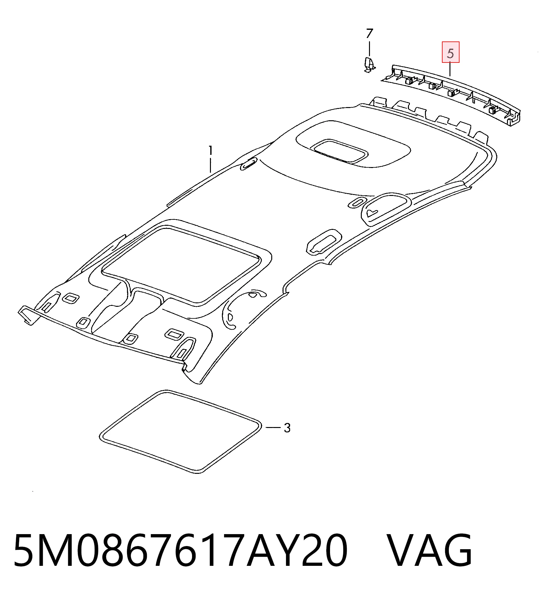5M0867617AY20 VAG 