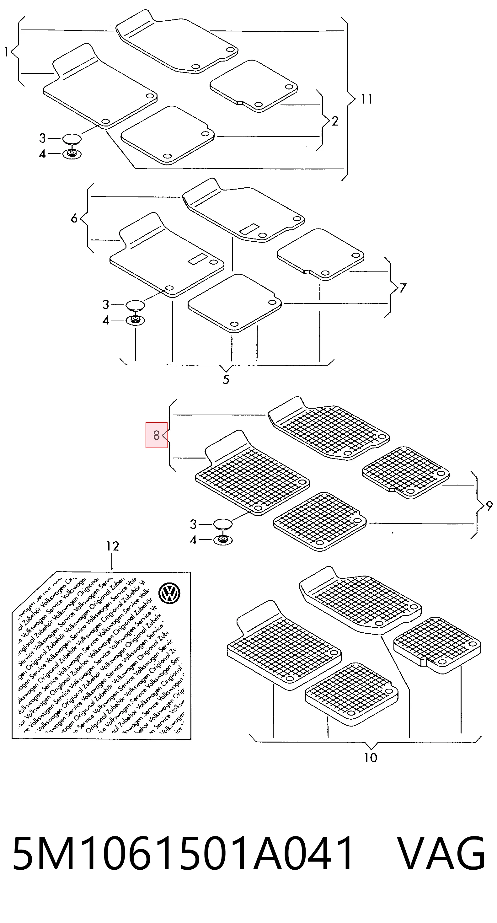 5M1061501A041 VAG