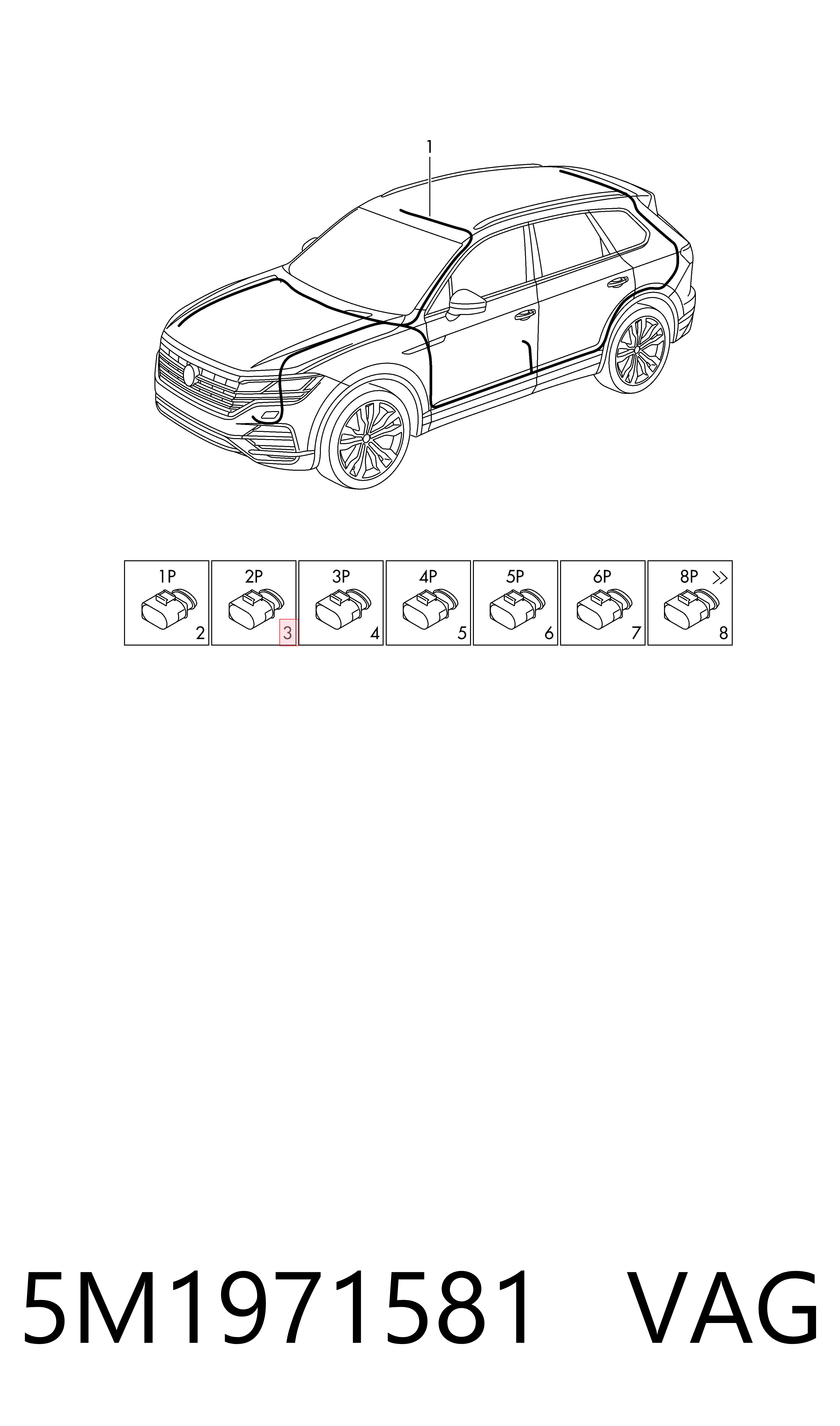  VAG 5M1971581 preço, a partir de 85,74 USD