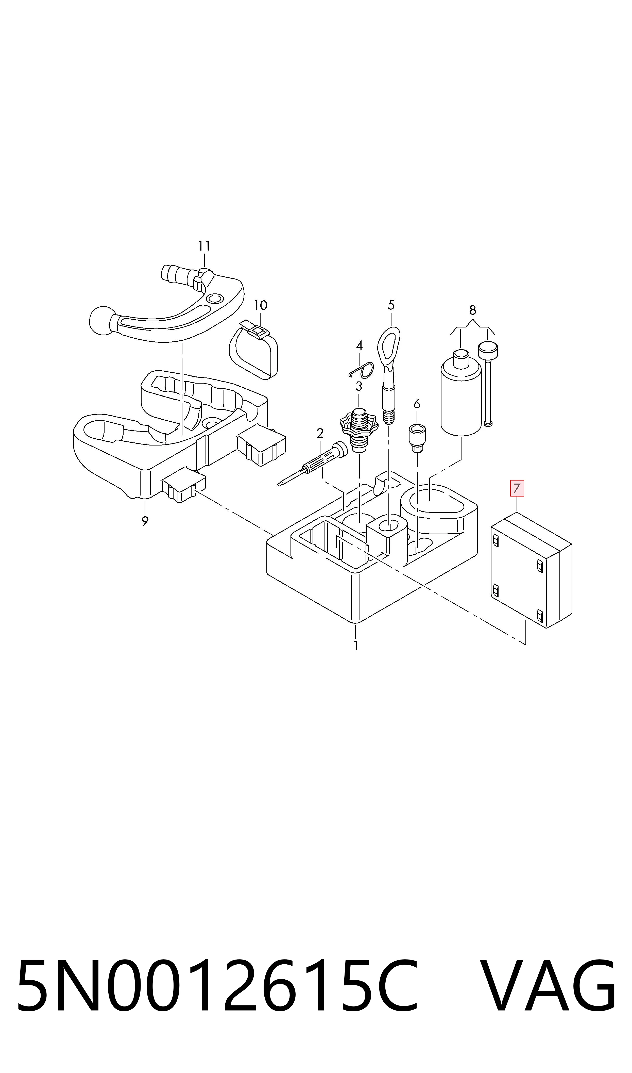 Compressor para o bombeio de pneus VAG 5N0012615C preço, a partir de 95,34 USD