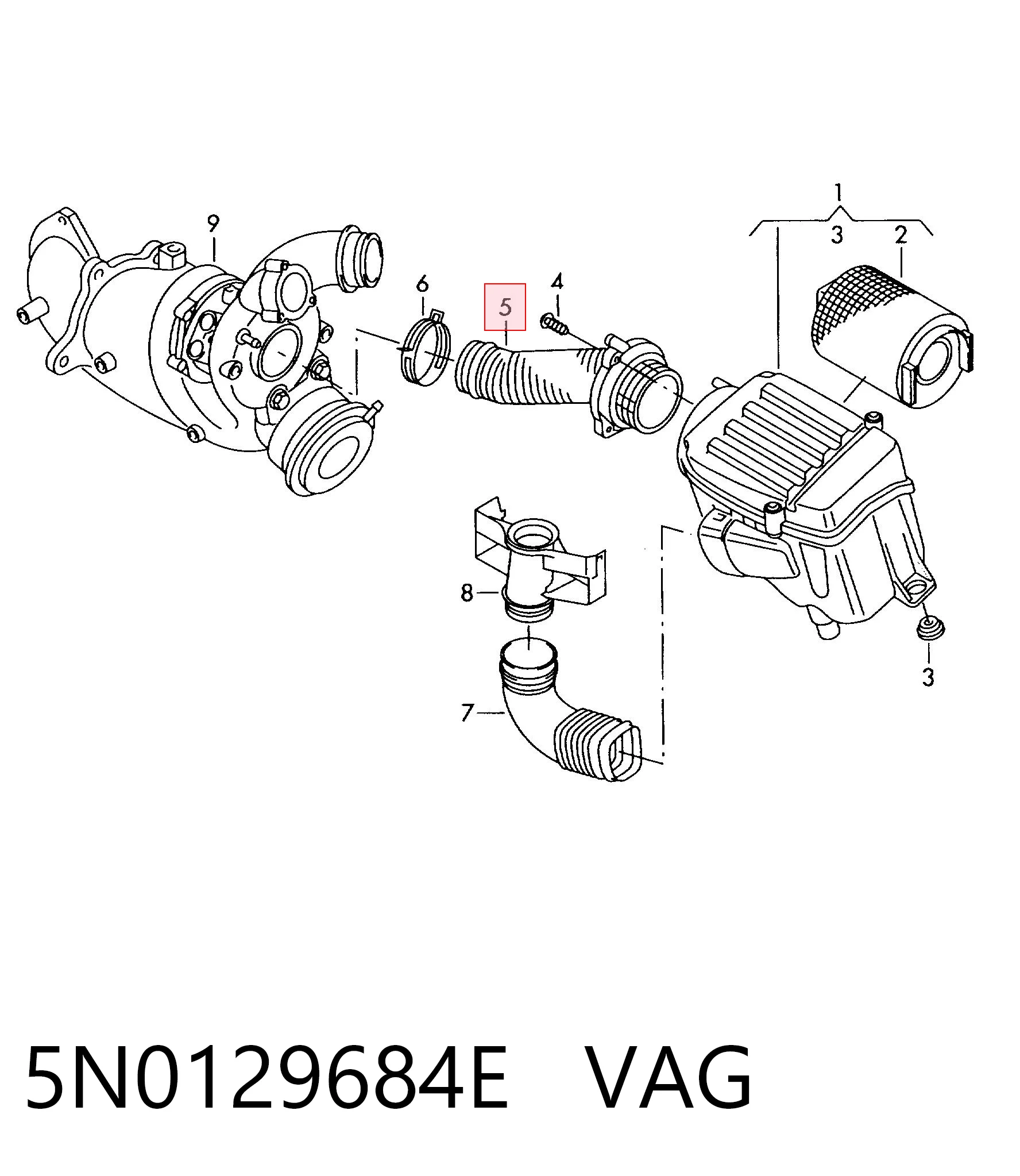 5N0129684E VAG