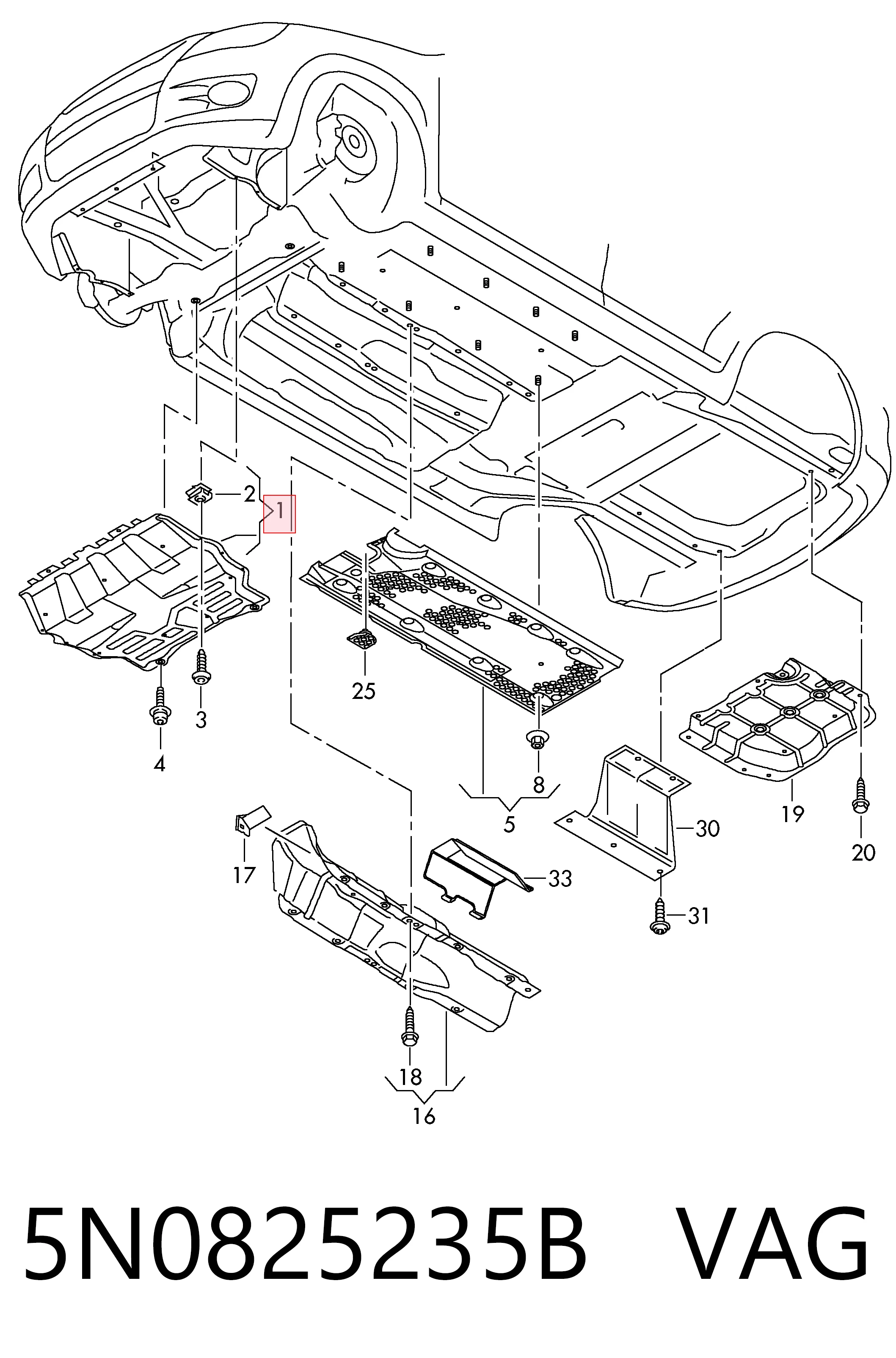Proteção de motor, de panela (da seção de motor) AND 30825018