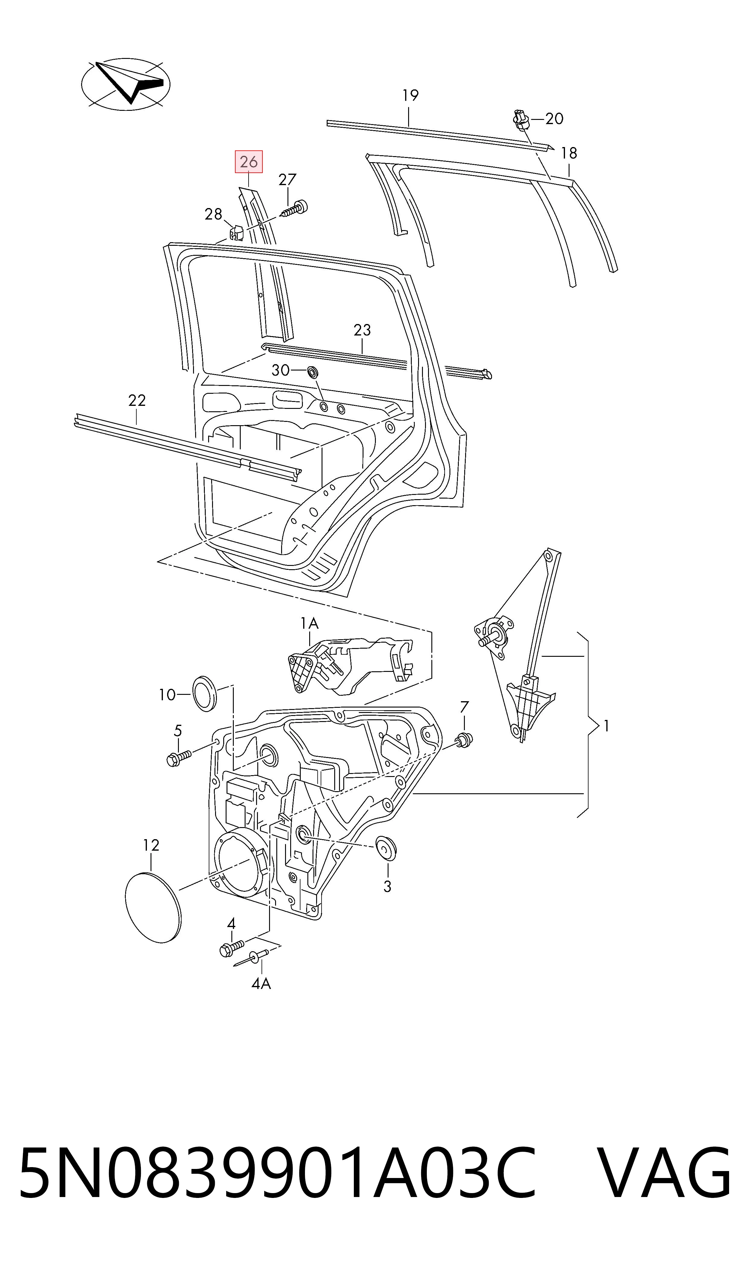  VAG 5N0839901A03C preço, a partir de 84,70 USD
