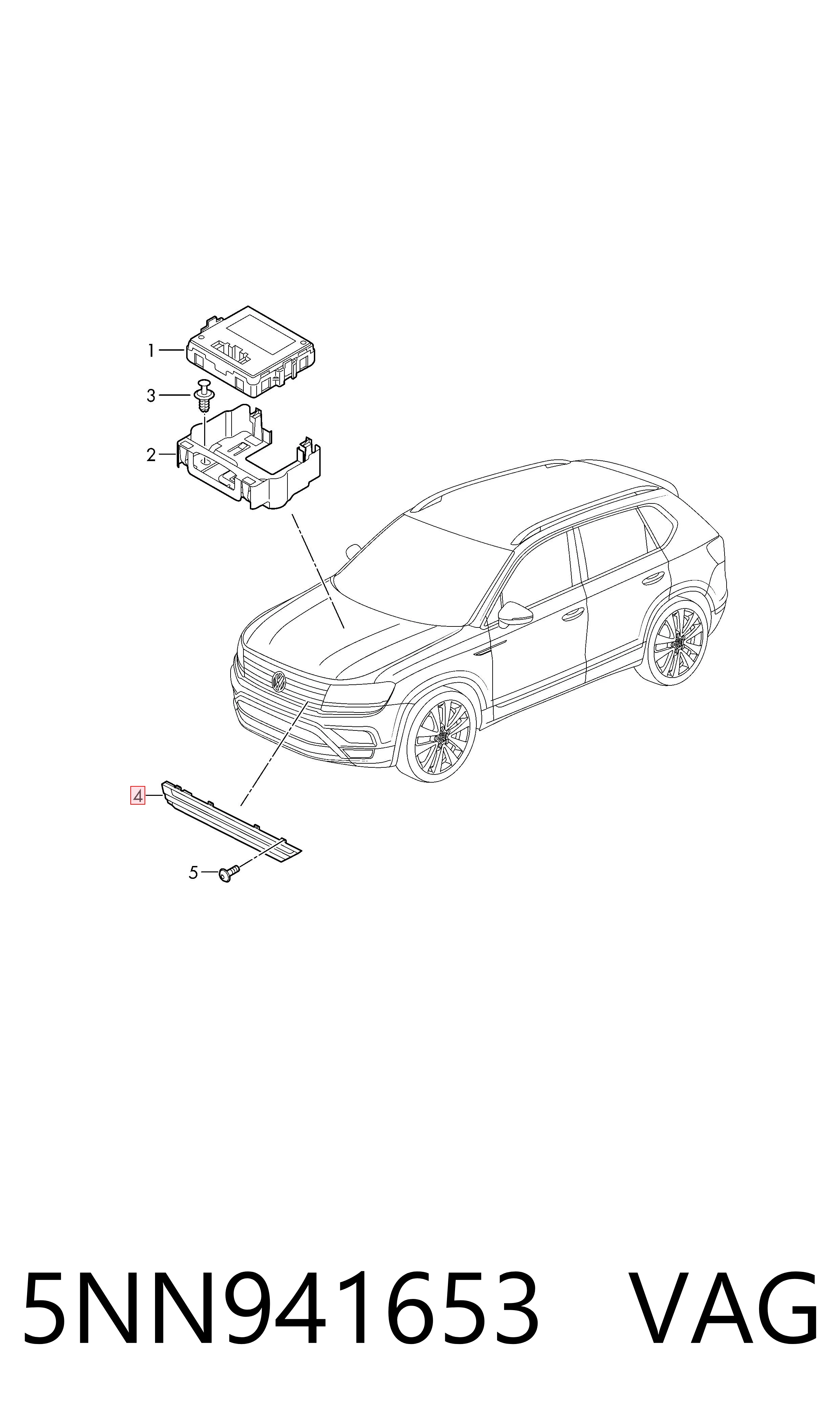  VAG 5NN941653 preço, a partir de 122,58 USD