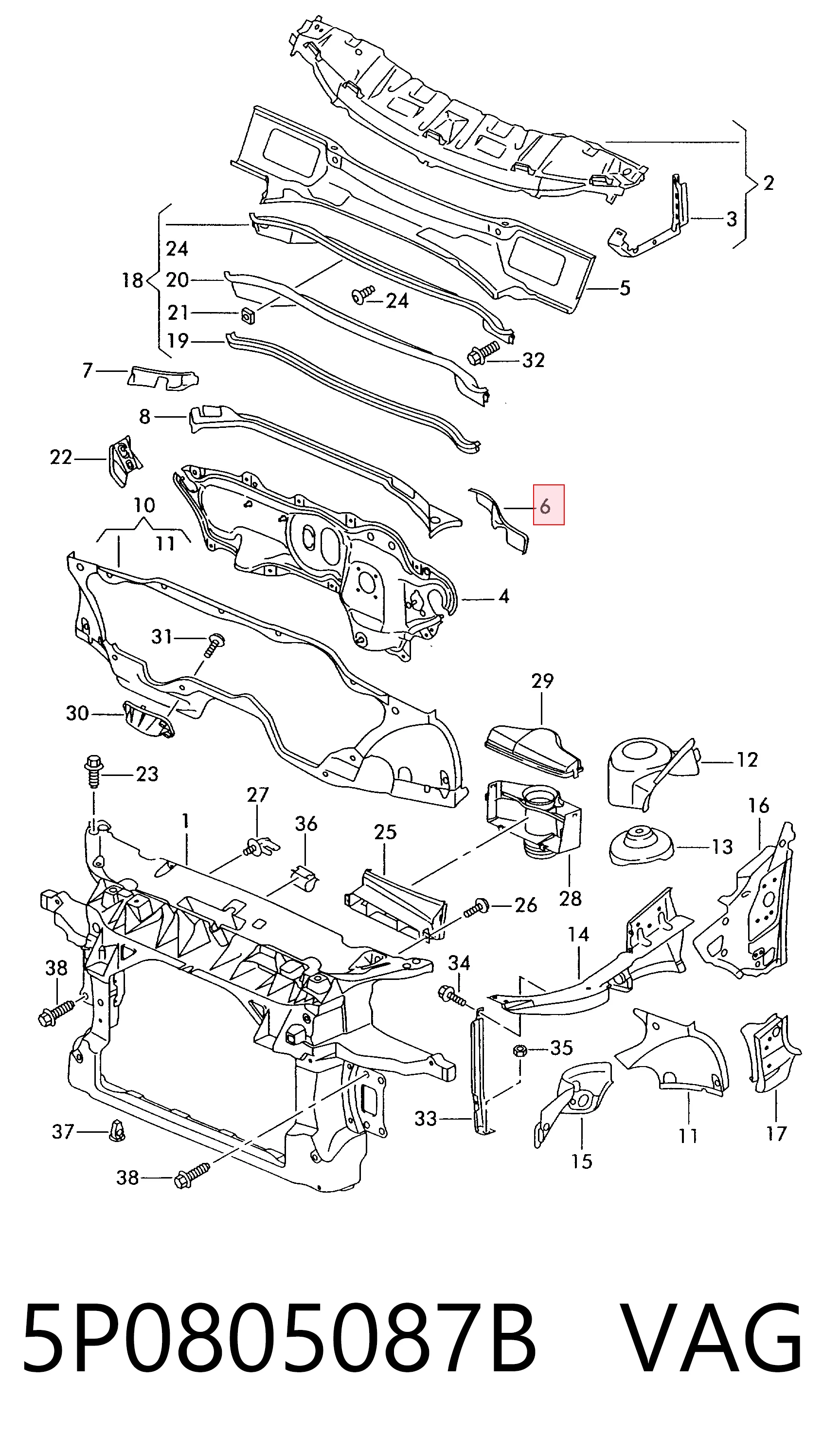 5P0805087B VAG