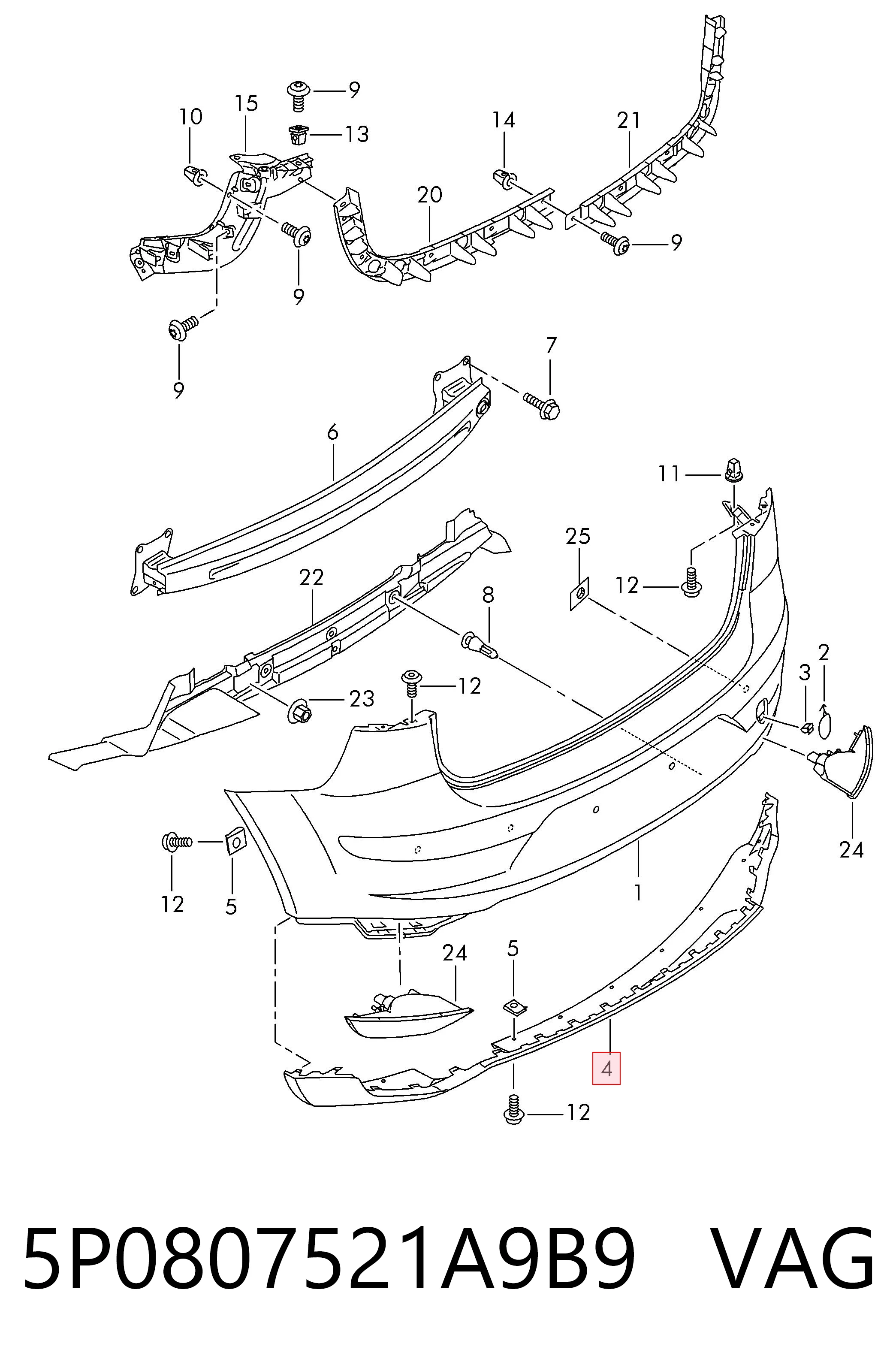5P0807521A9B9 VAG