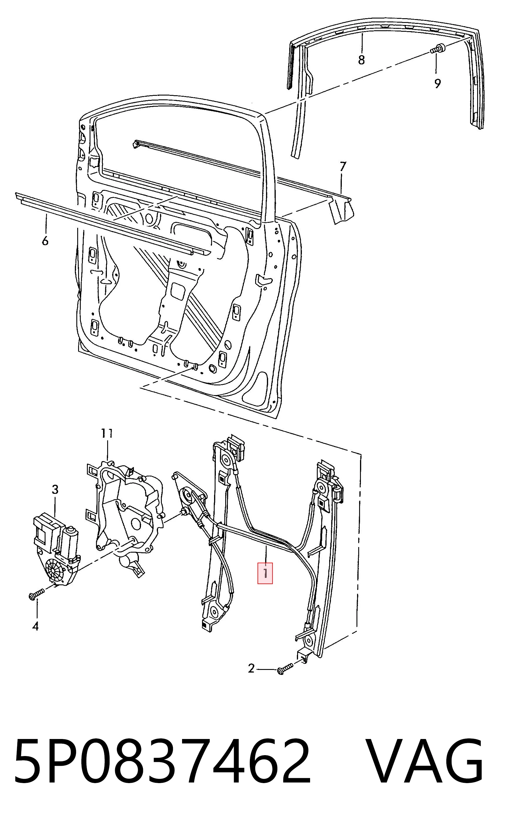 5P0837462 VAG