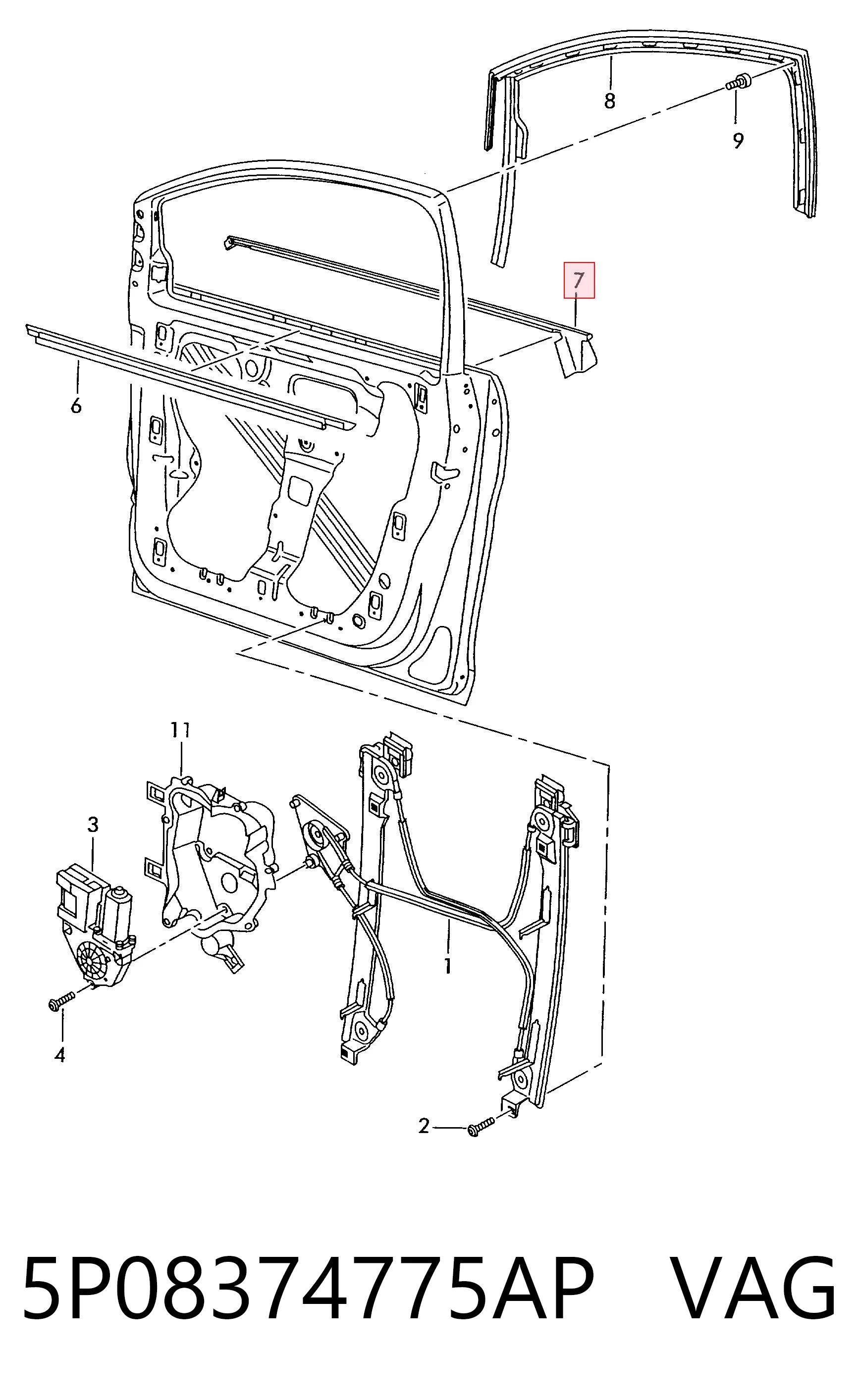 5P08374775AP VAG