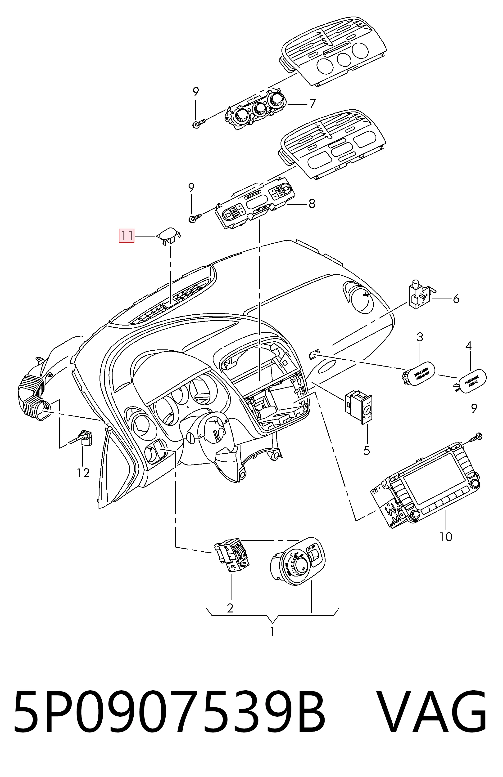 5P0907539B VAG