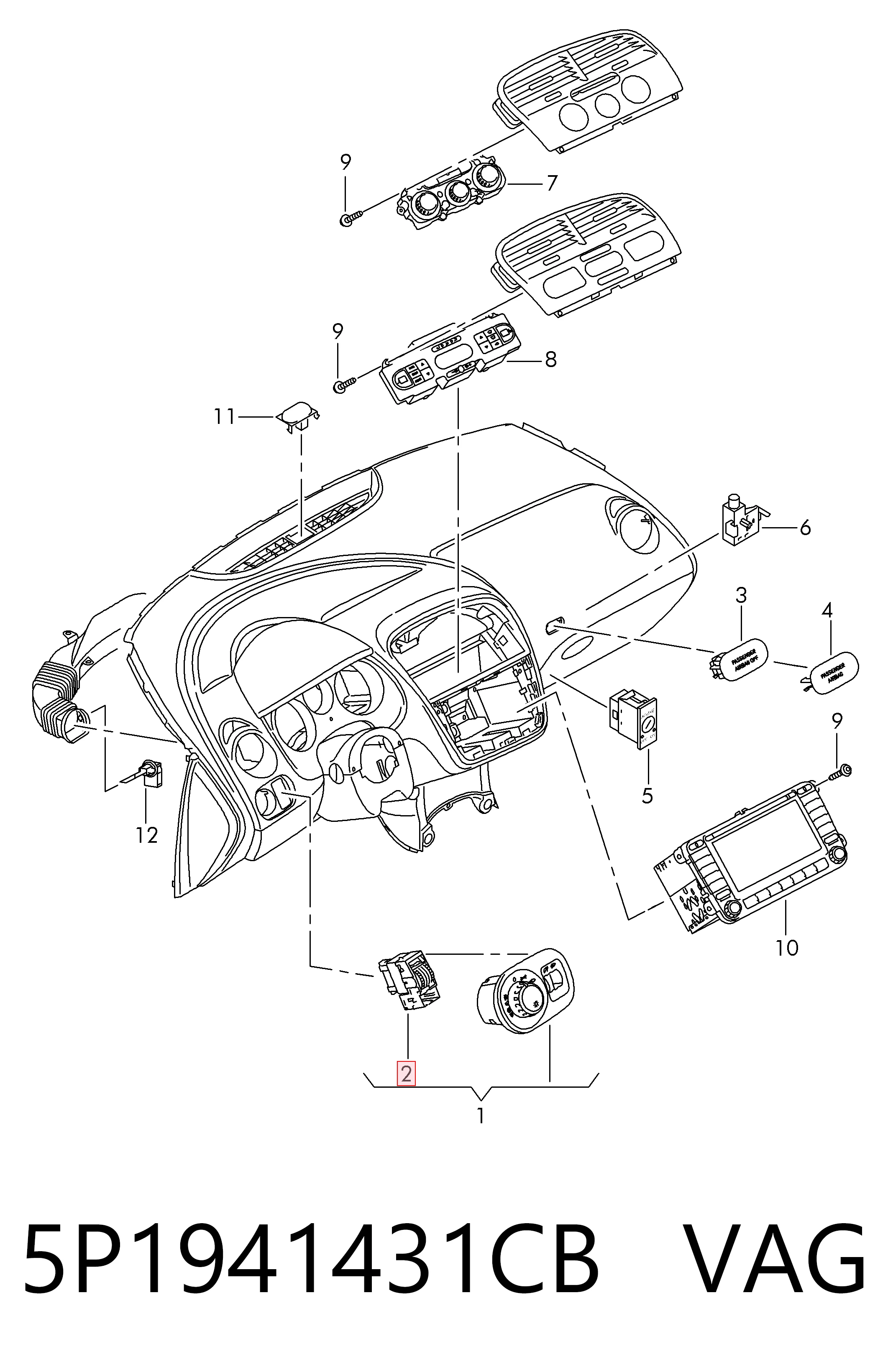 5P1941431CB VAG 