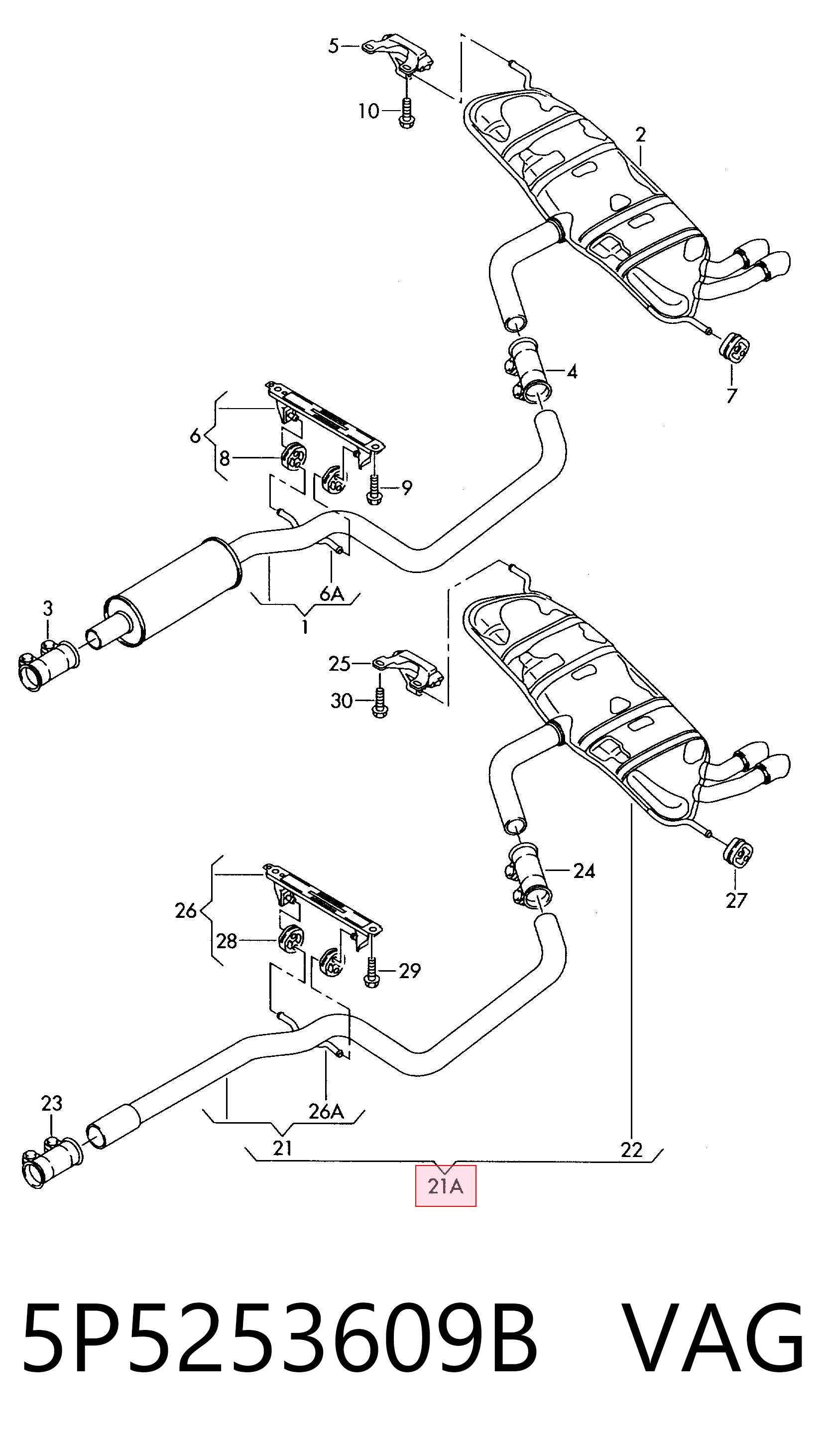 5P5253609B VAG