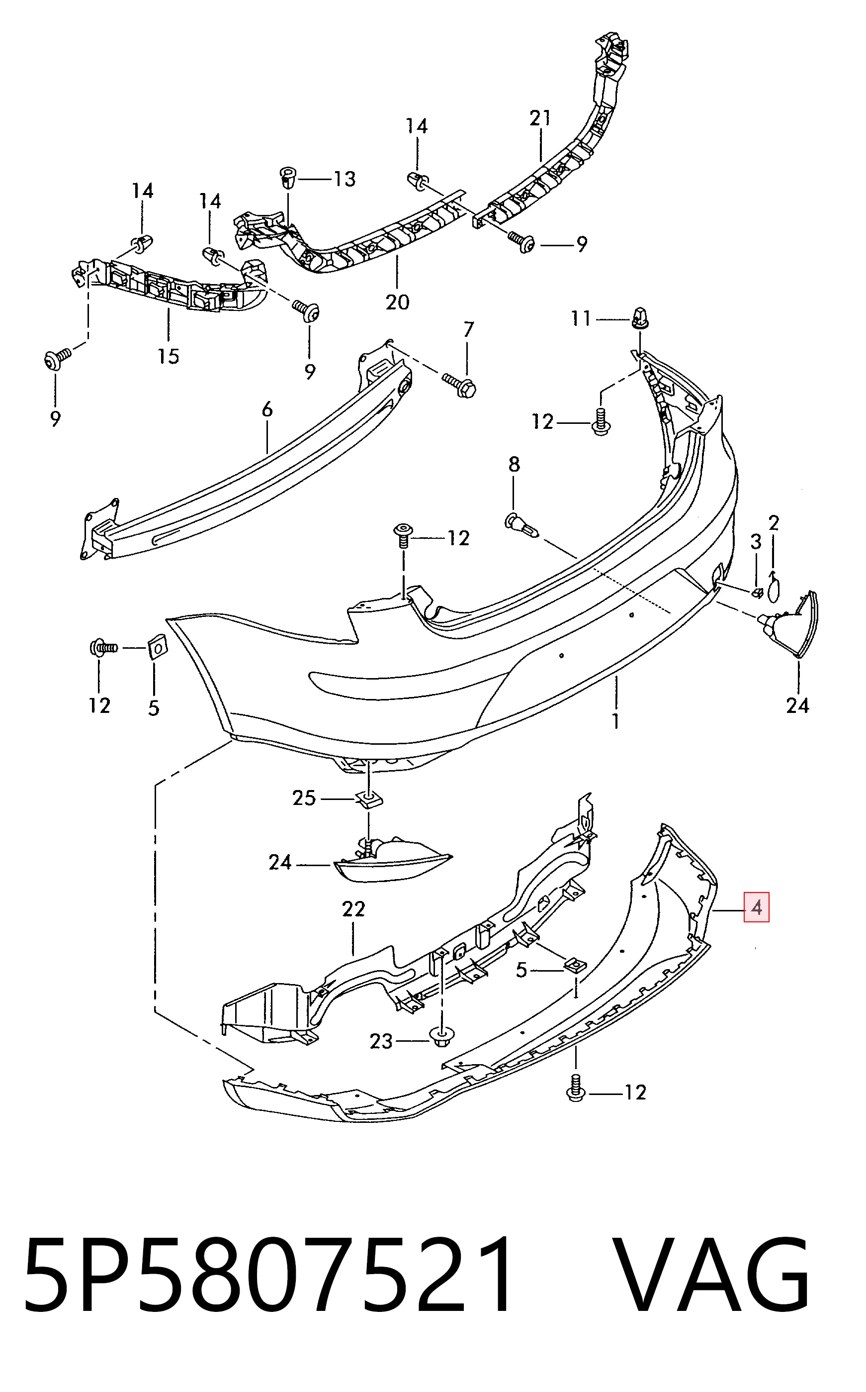 Compre Pára-choque traseiro Seat Toledo 3
