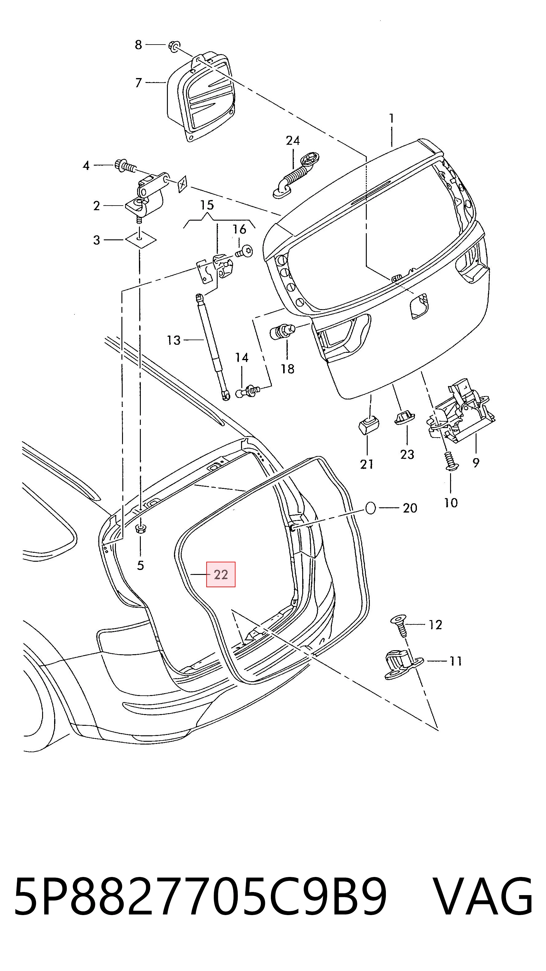 5P8827705C9B9 VAG