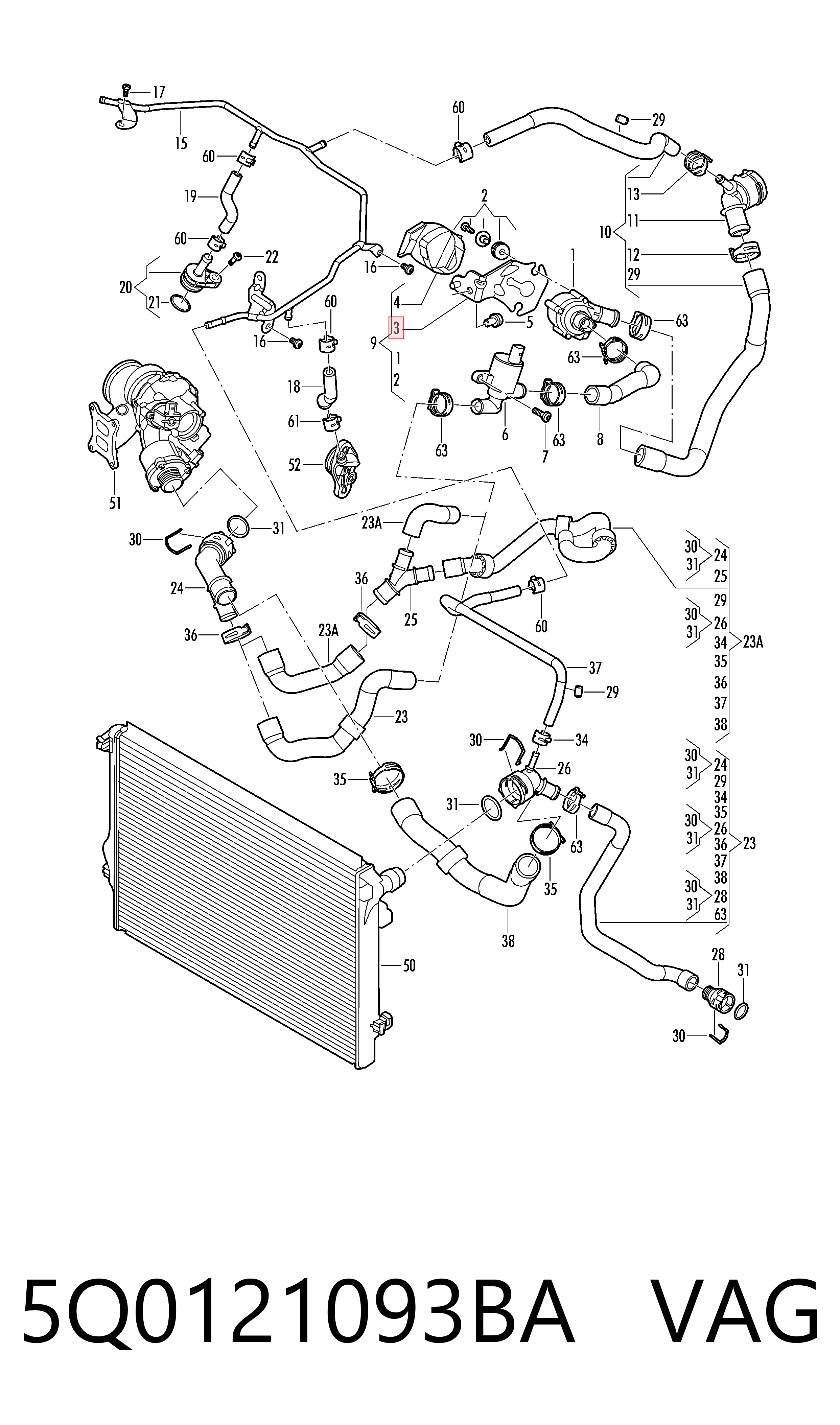 5Q0121093BA VAG
