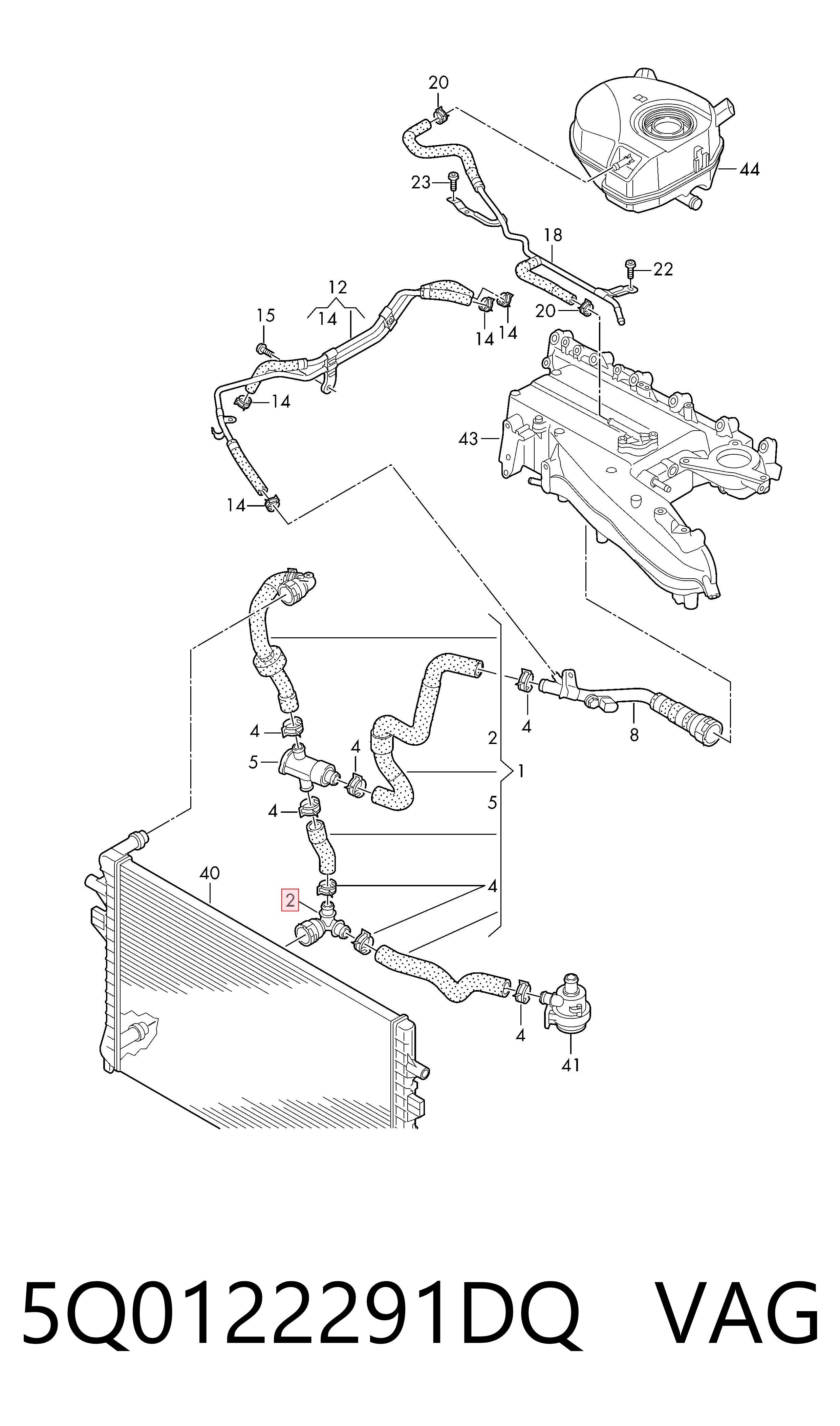 5Q0122291DQ VAG 