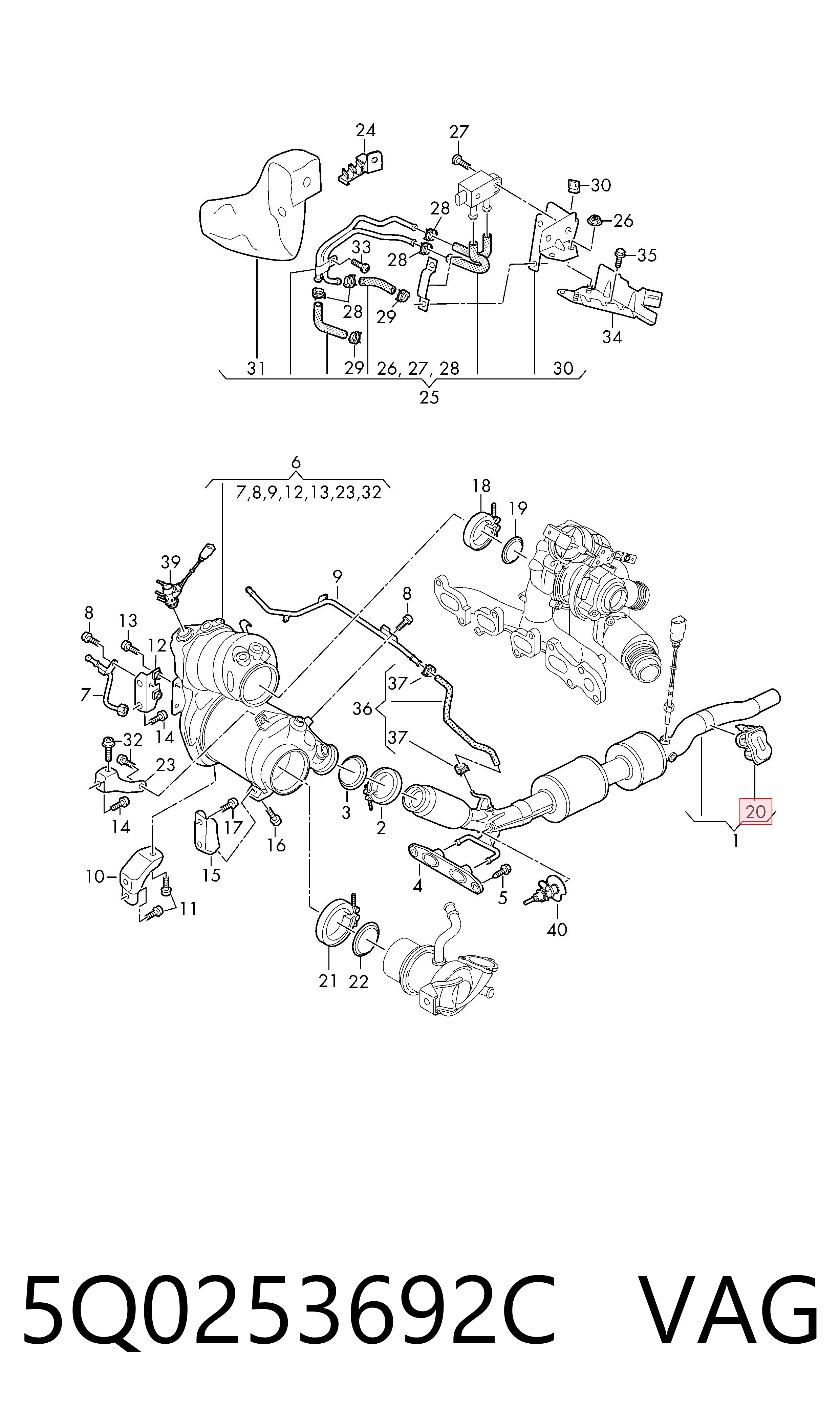  VAG 5Q0253692C preço, a partir de 224,74 USD