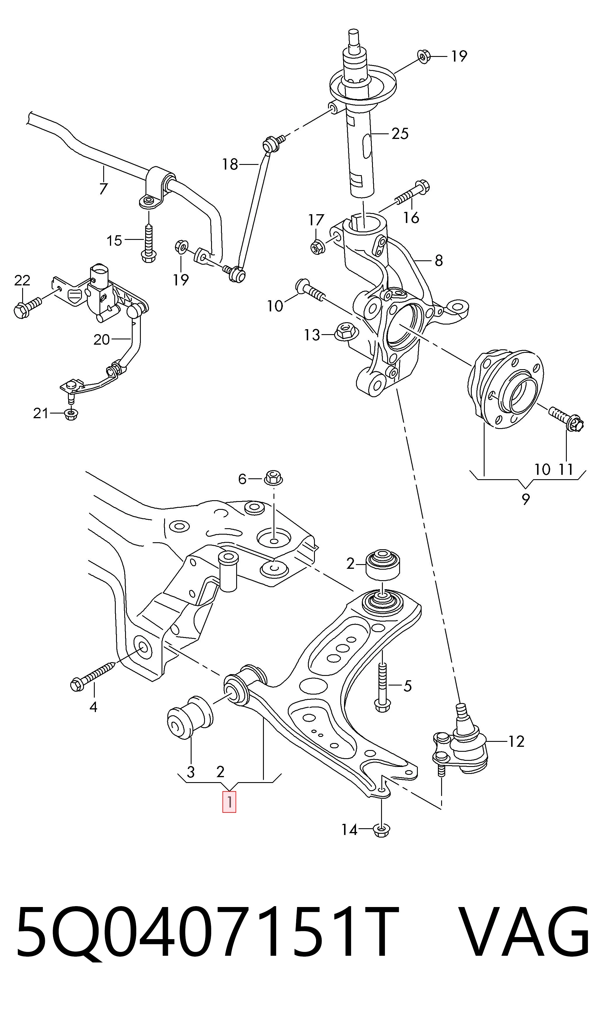 5Q0407151T VAG