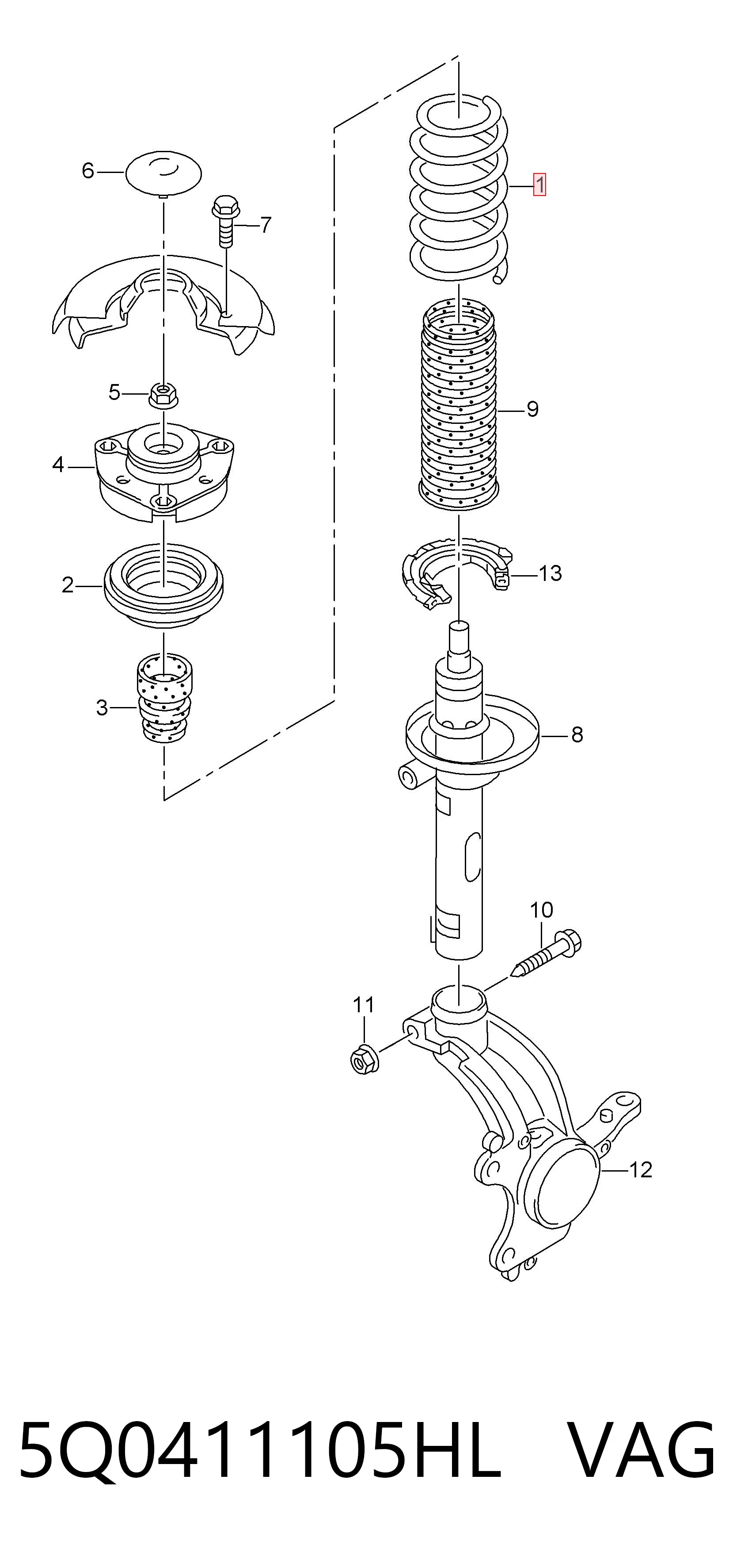 5Q0411105HL VAG