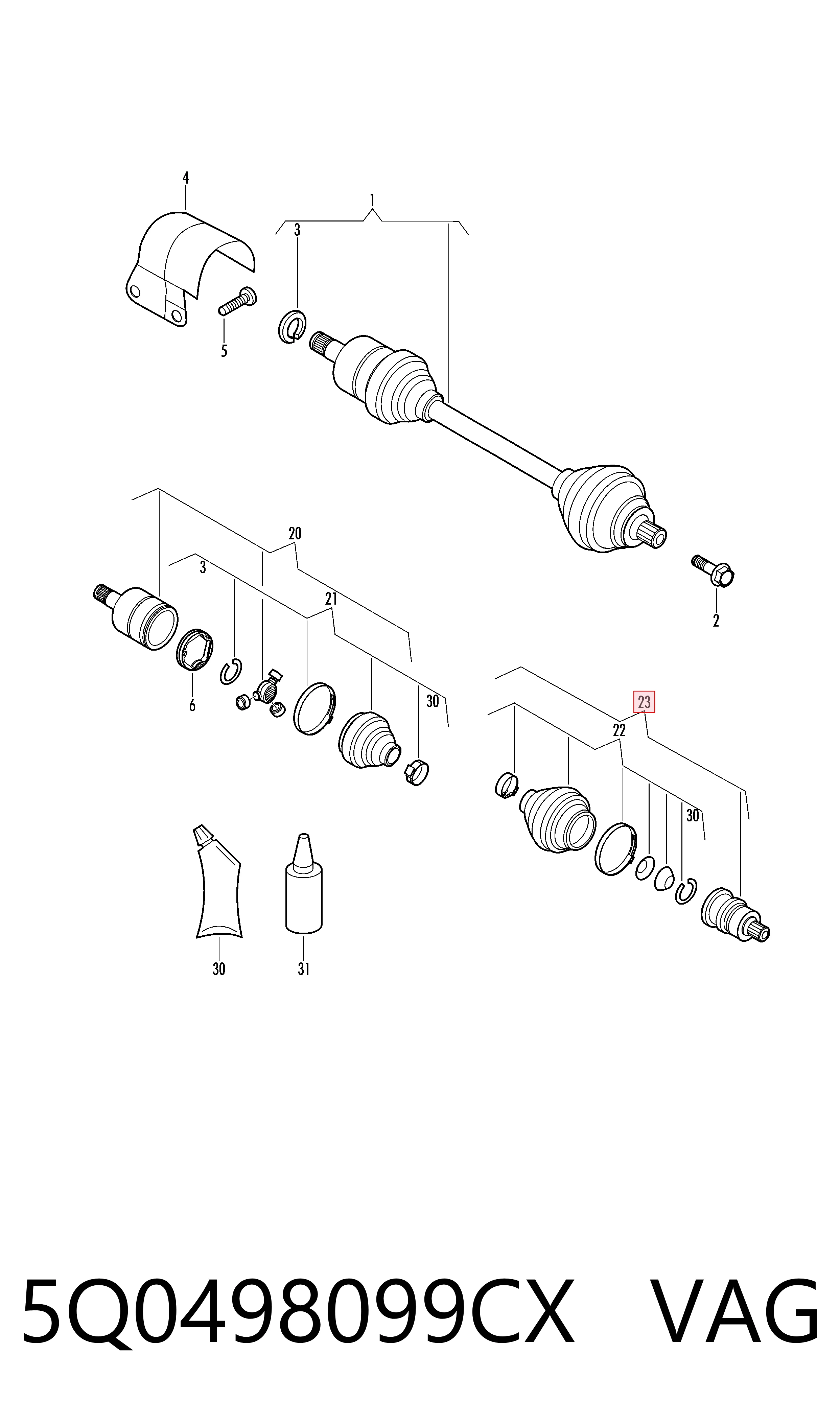 5Q0498099CX VAG