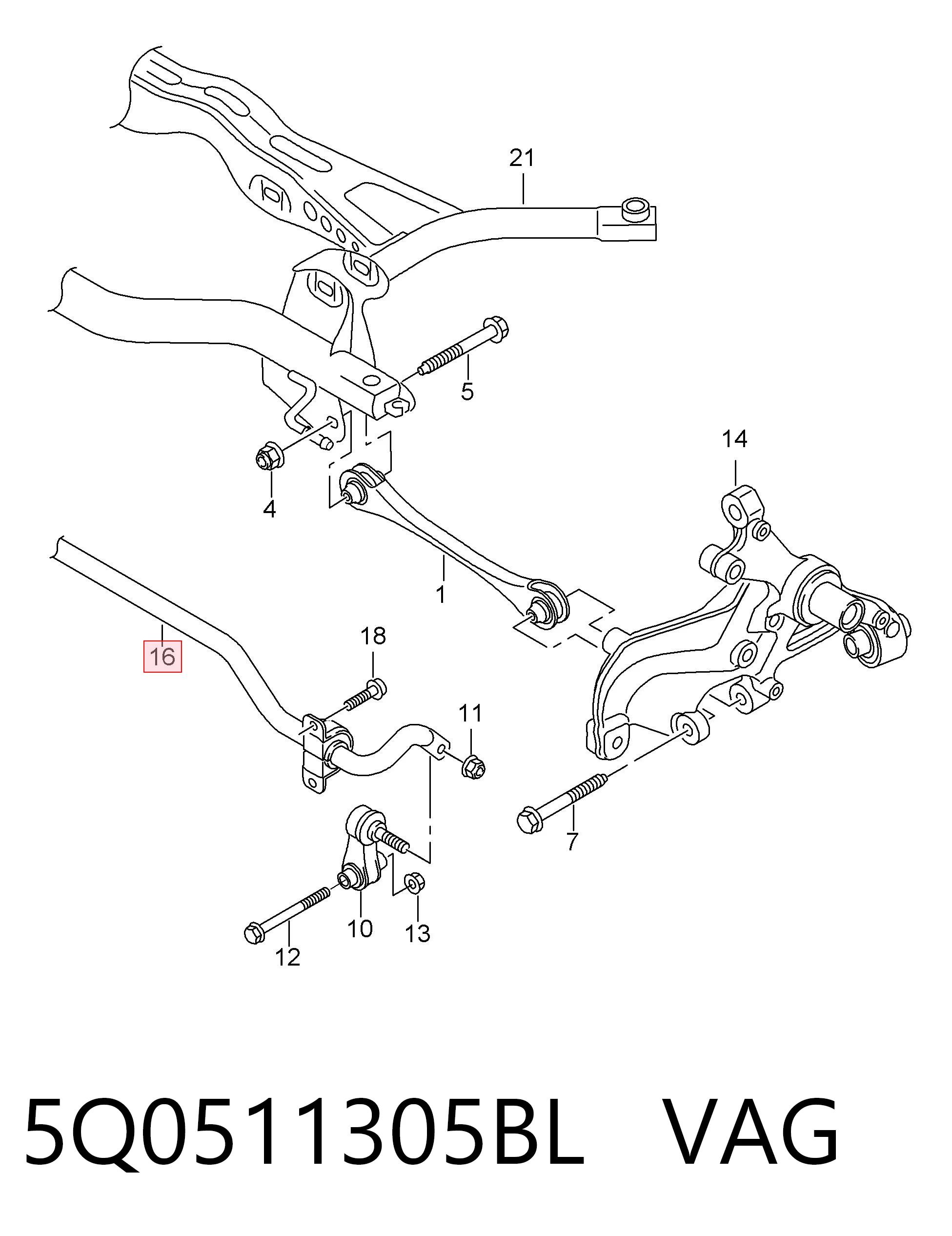 5Q0511305BL VAG