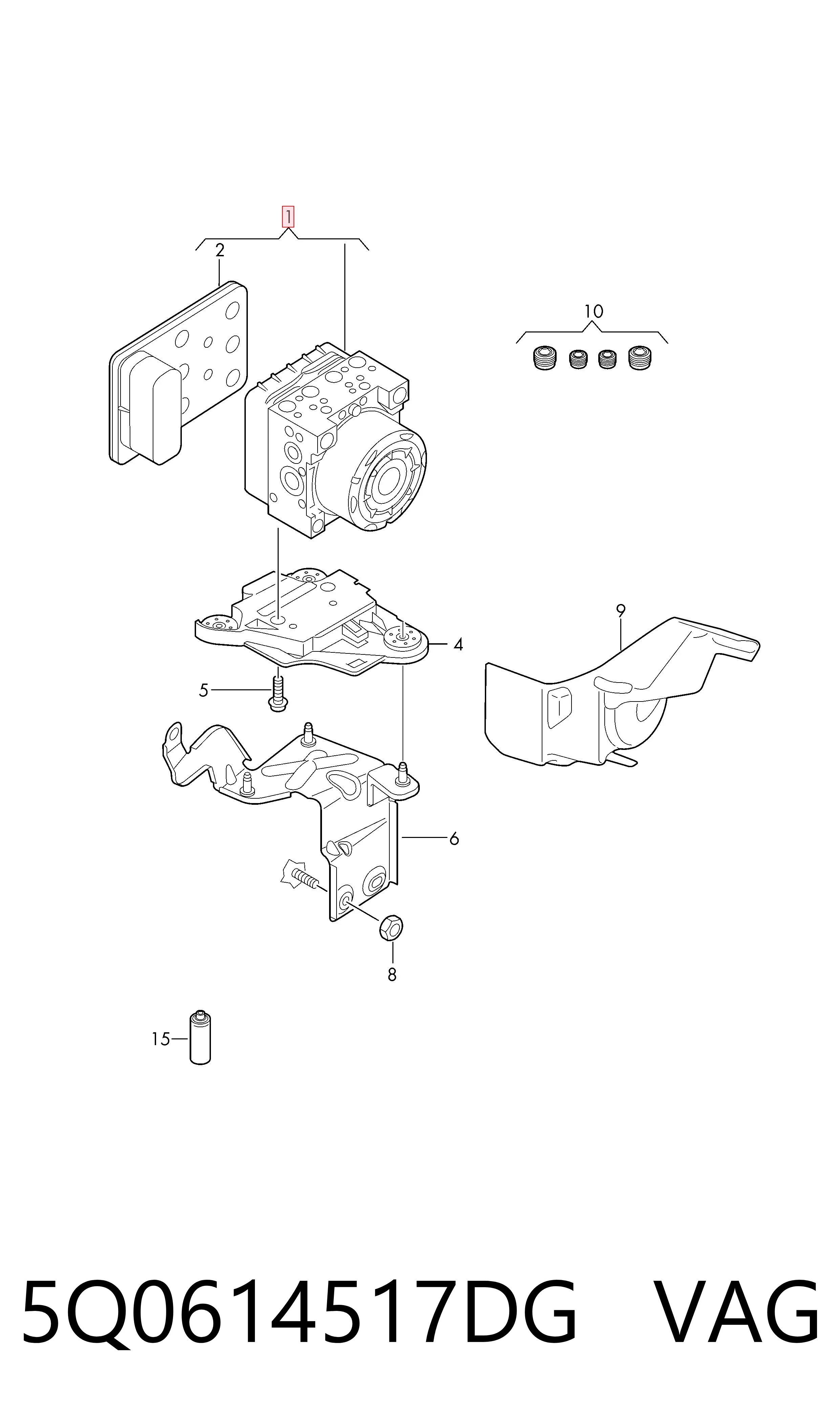 Unidade hidráulico de controlo ABS Seat Leon preço, a partir de 63,10 USD