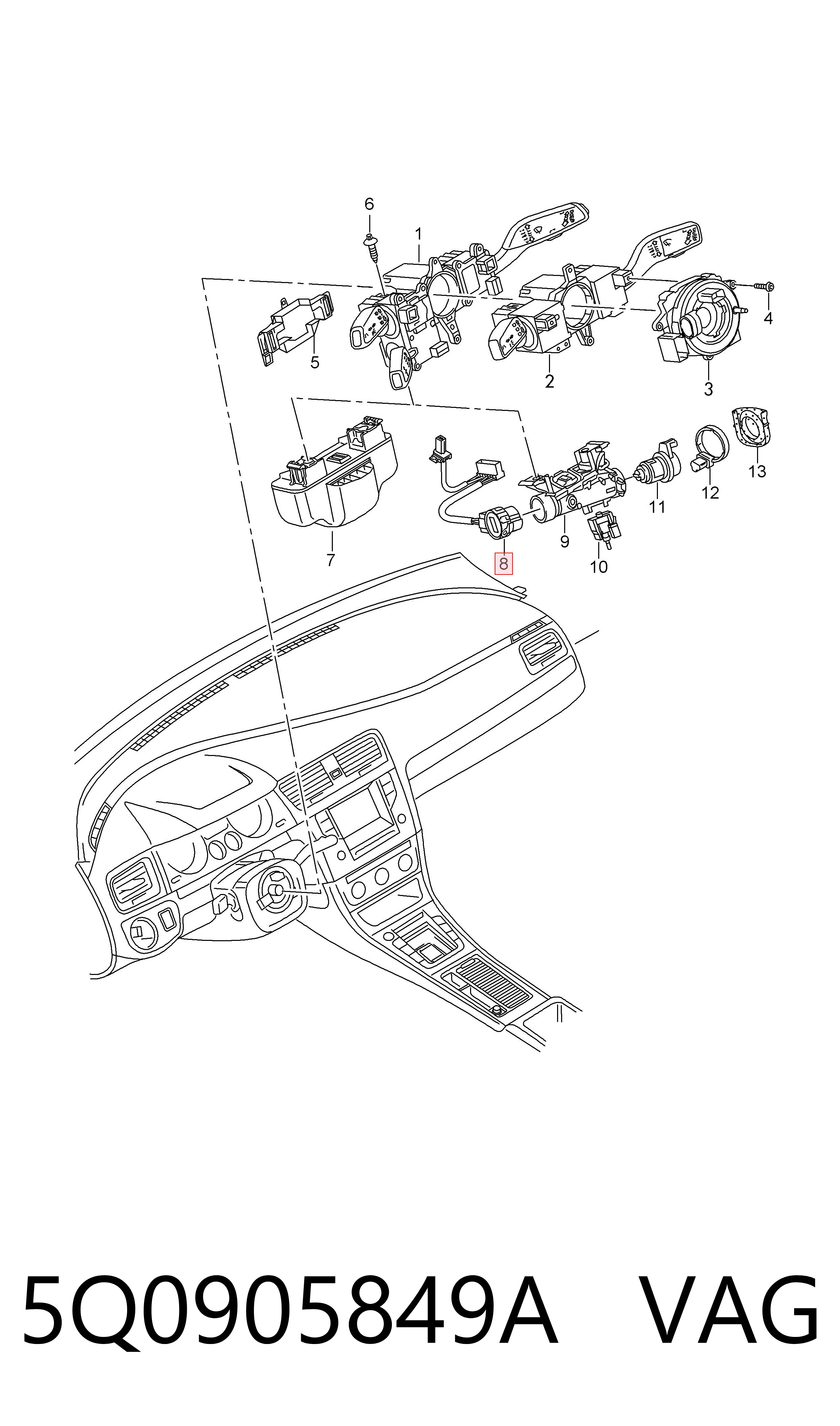 5Q0905849A VAG