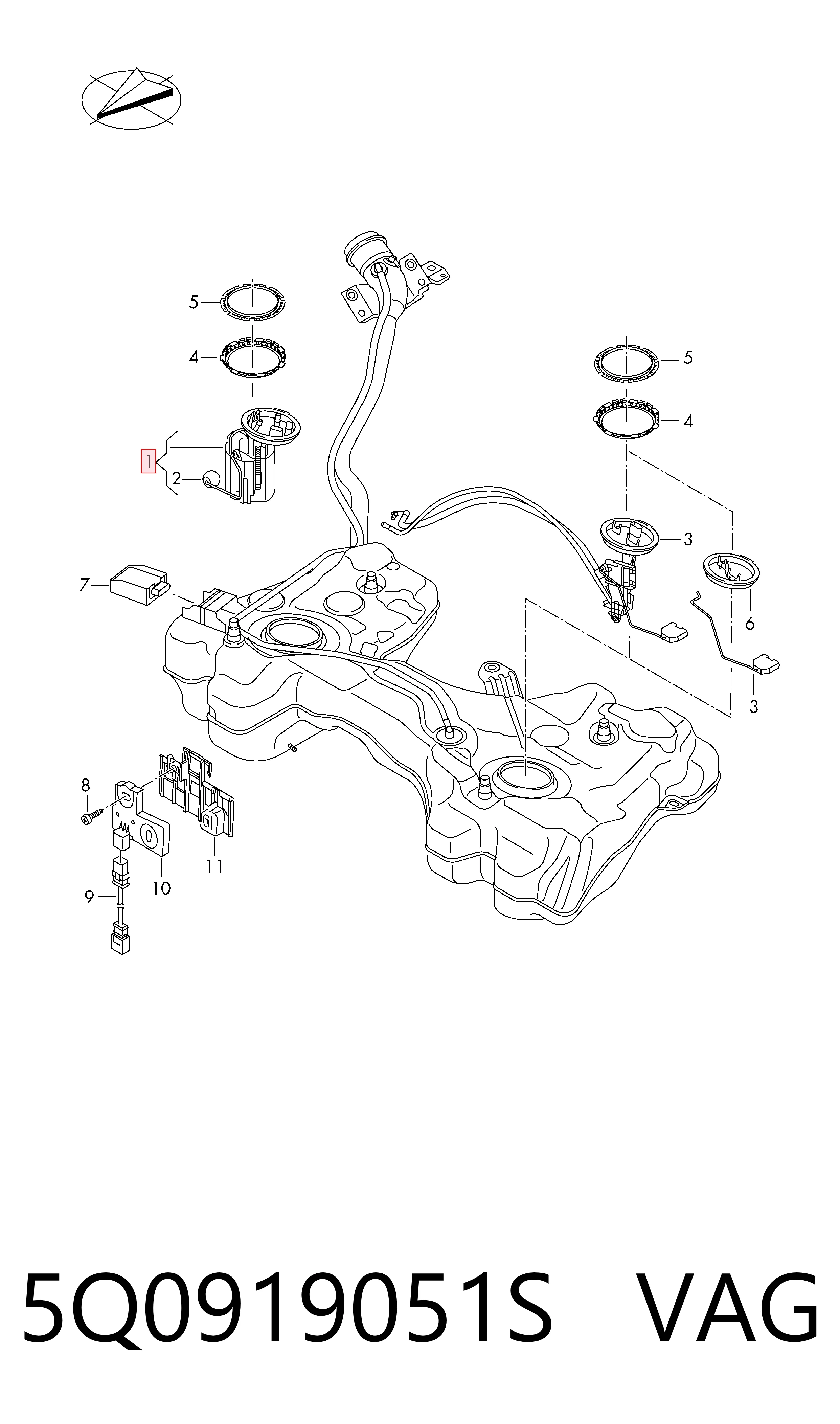 5Q0919051S VAG