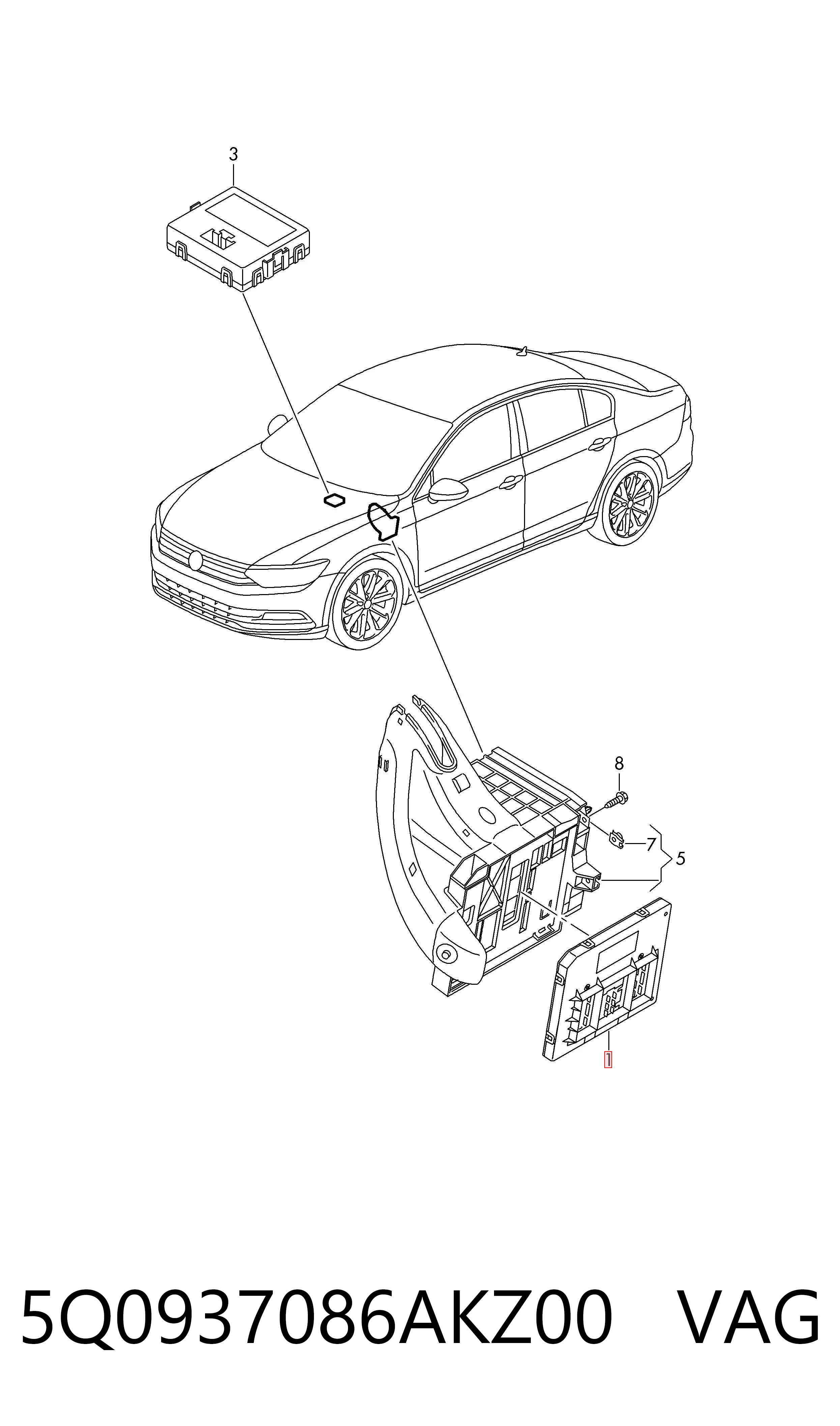 Preço da peça  Passat  sedan