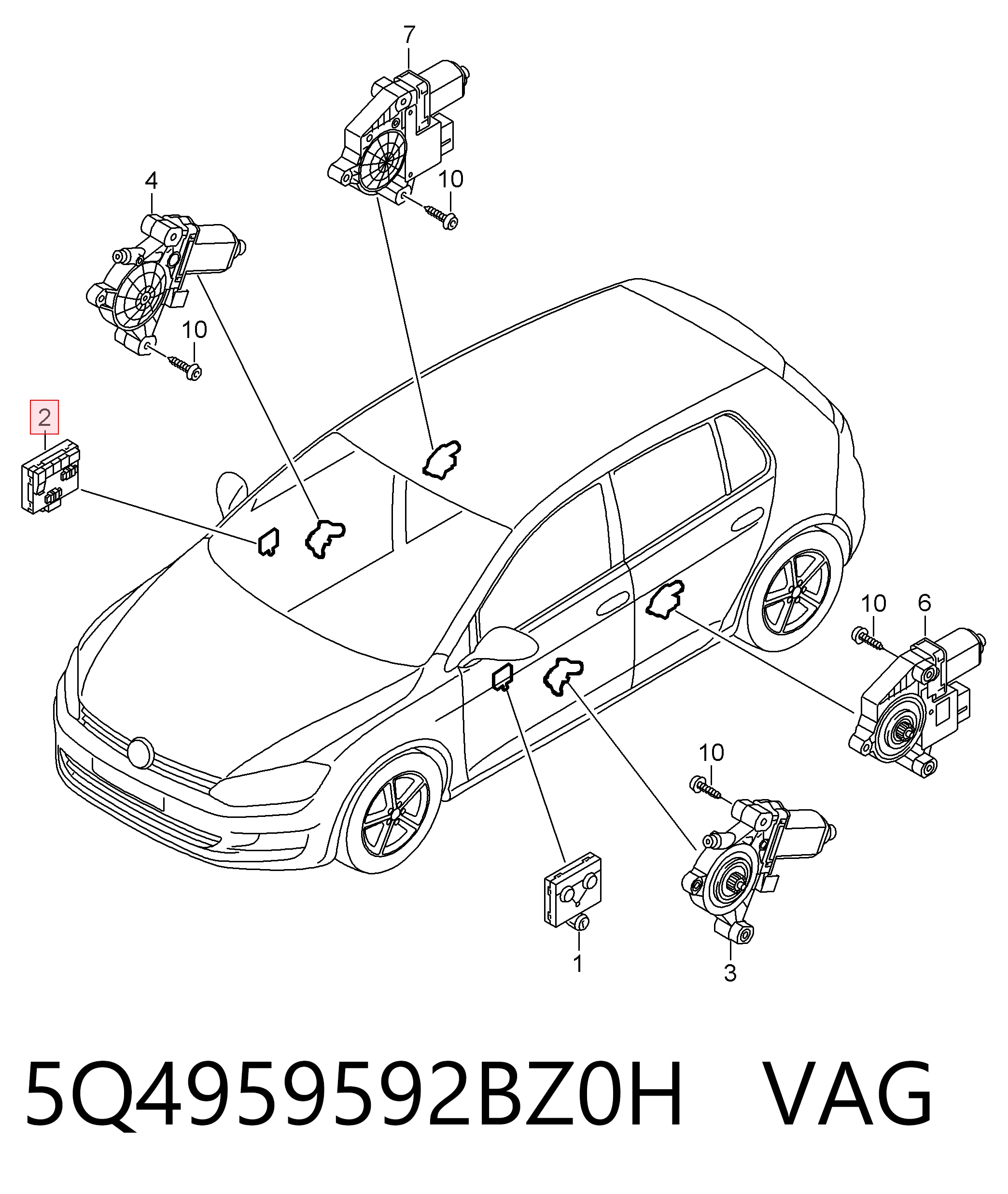 5Q4959592BZ0H VAG