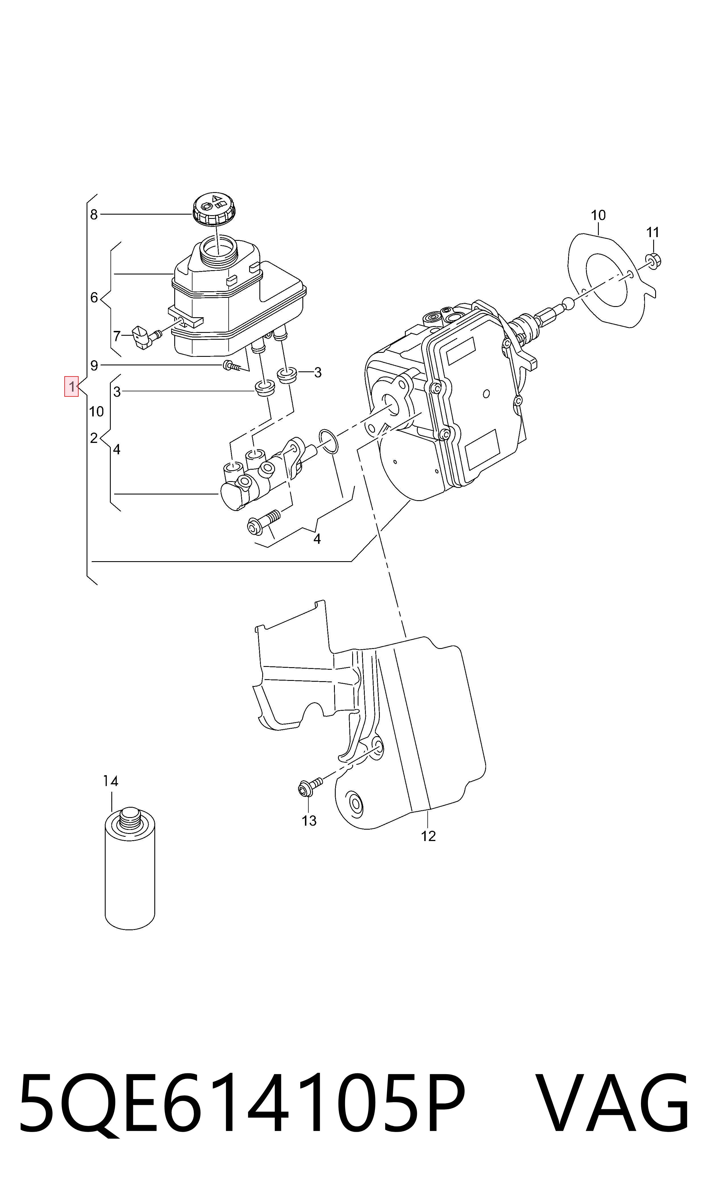 5QE614105P VAG
