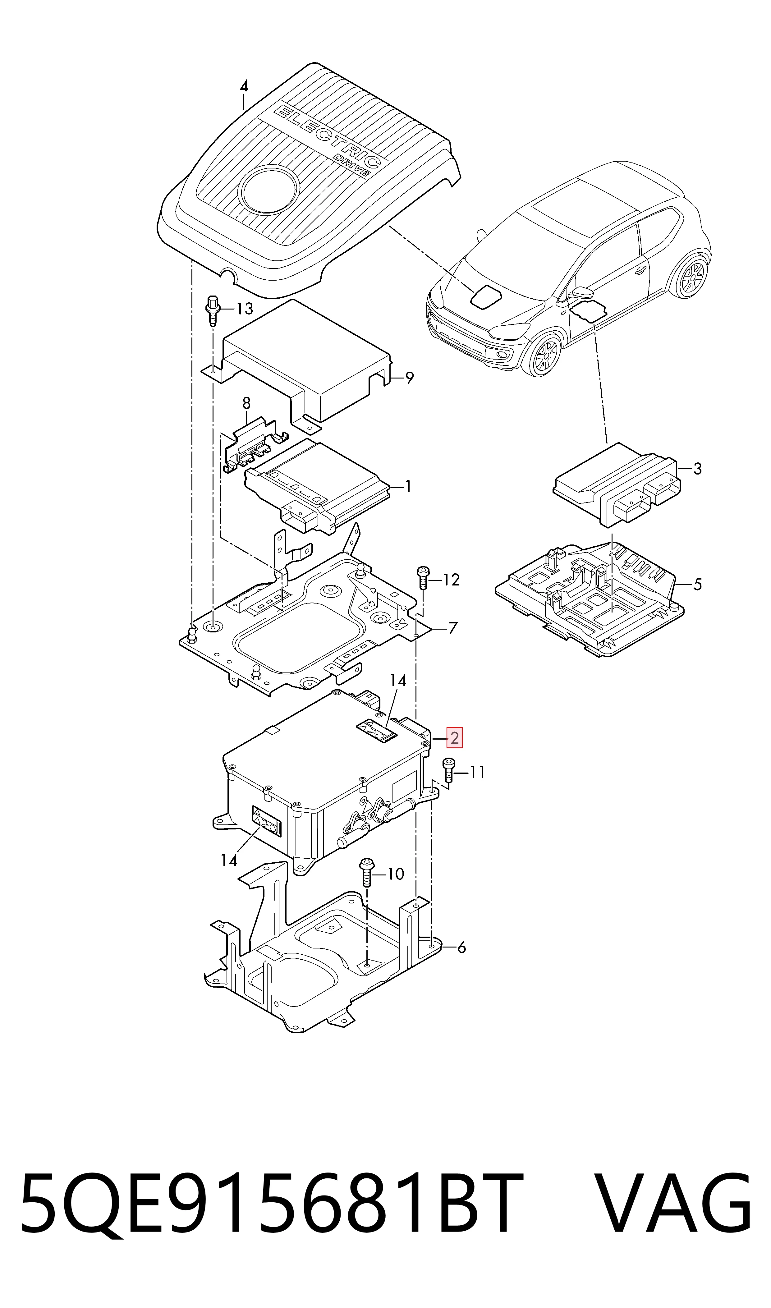  VAG 5QE915681BT preço, a partir de 789,70 USD
