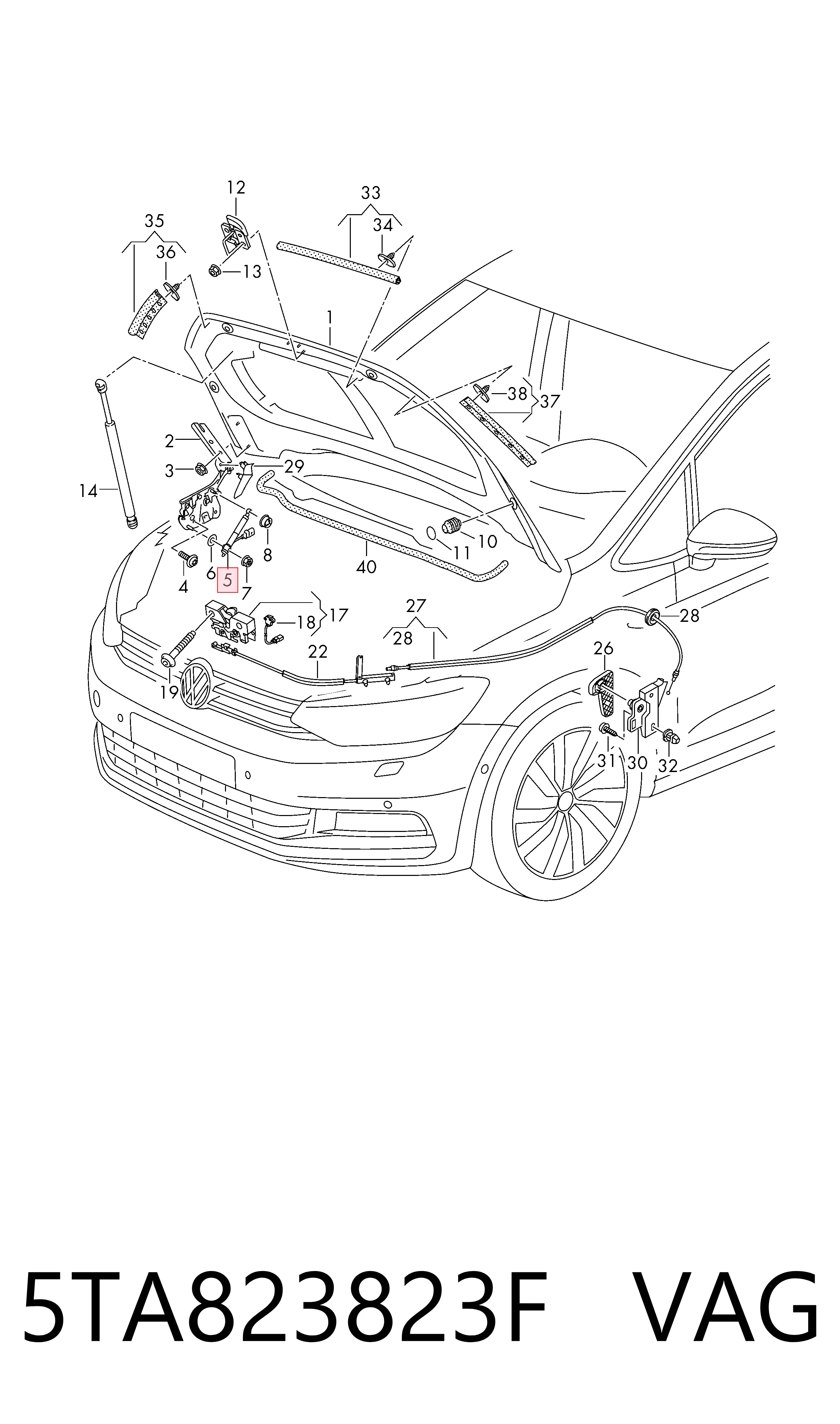  VAG 5TA823823F preço, a partir de 116,17 USD
