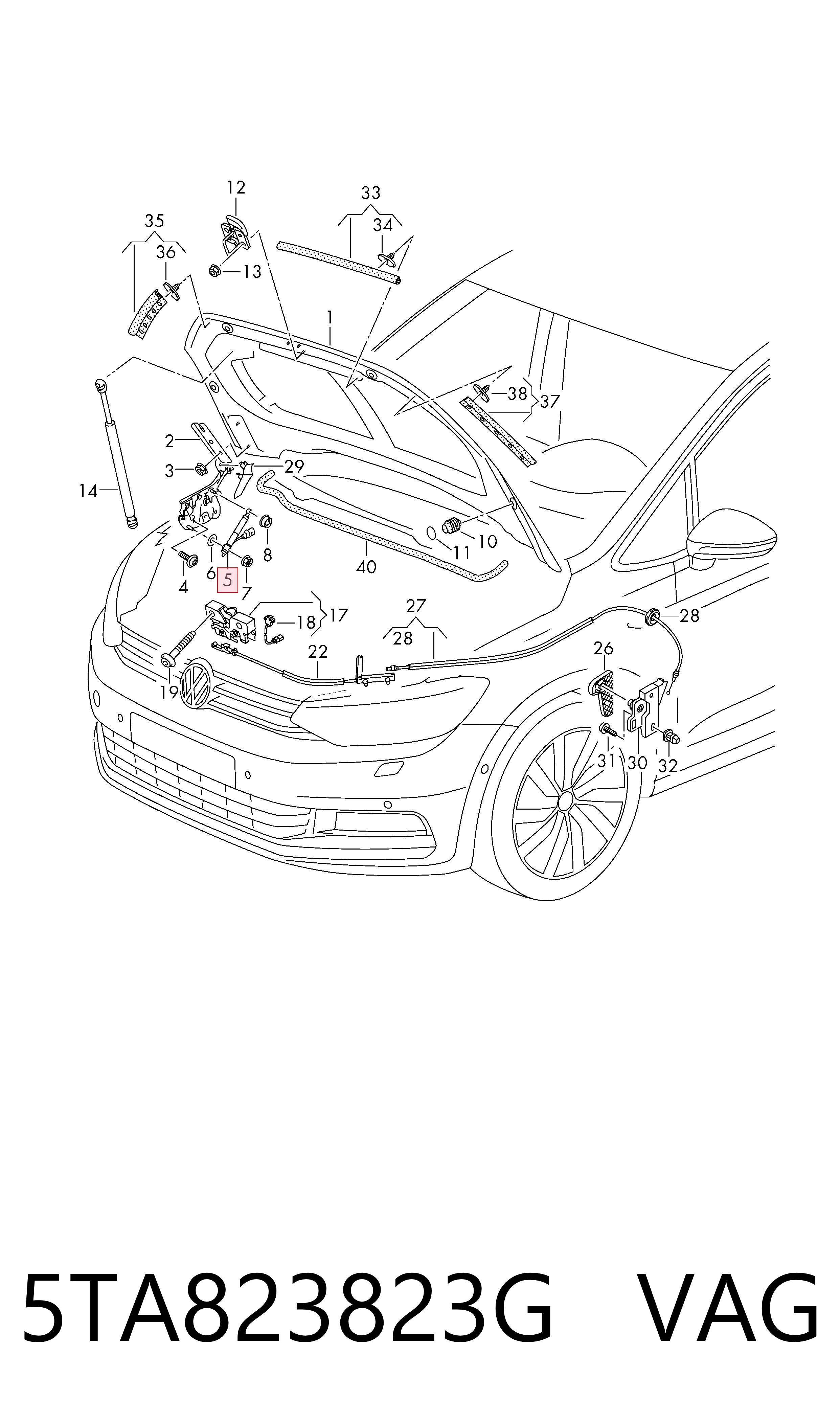  VAG 5TA823823G preço, a partir de 115,97 USD